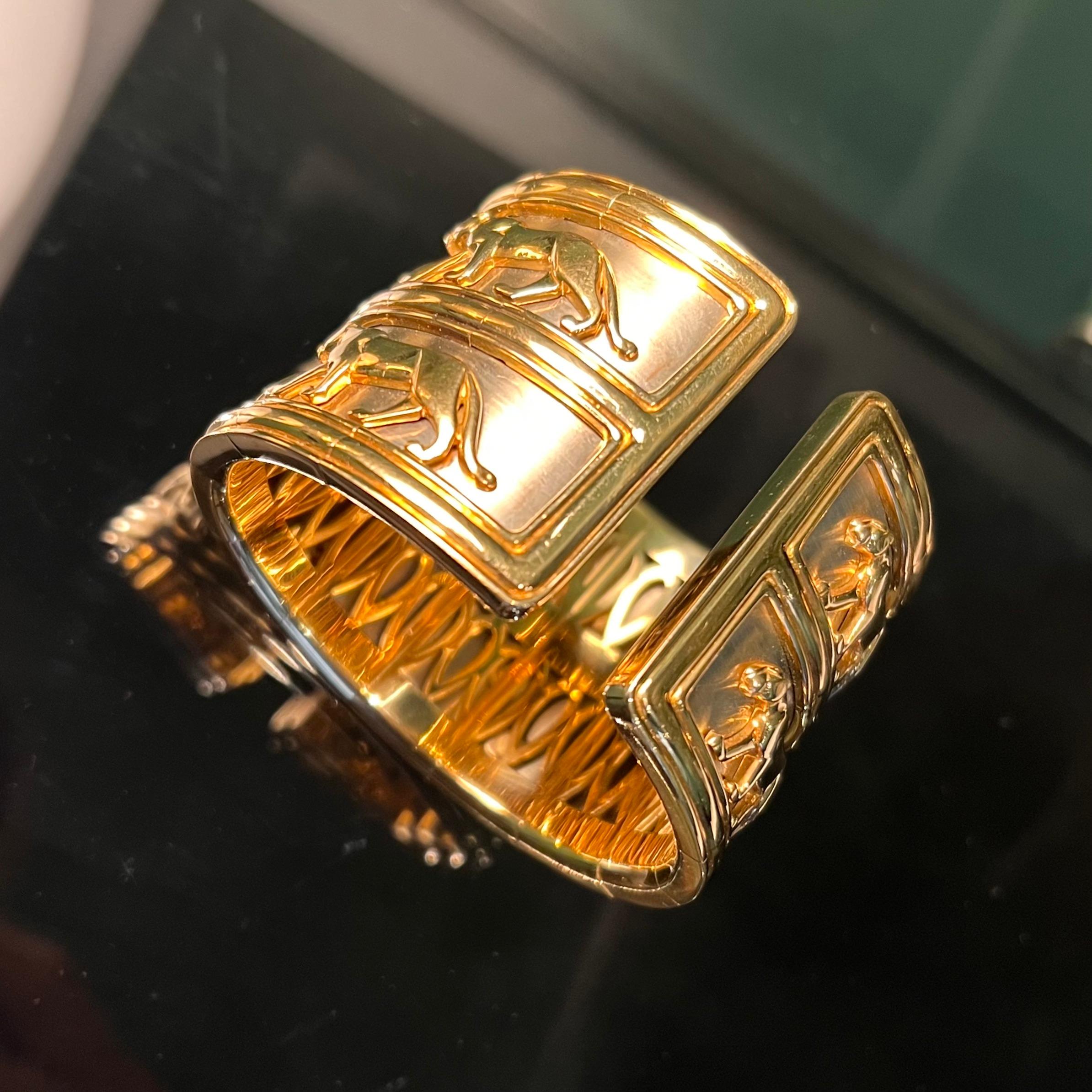 Armband Manschette Cartier 1980er im Angebot 9