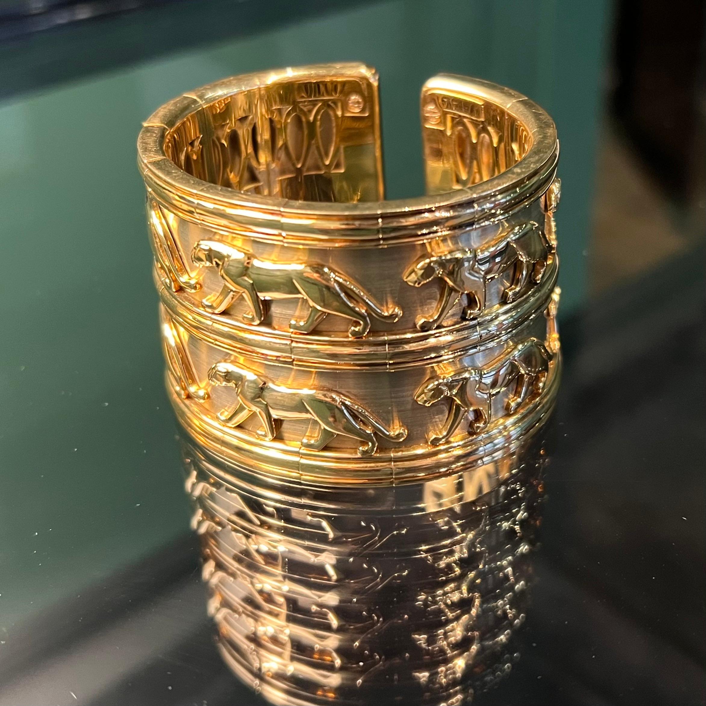 Armband Manschette Cartier 1980er im Angebot 10