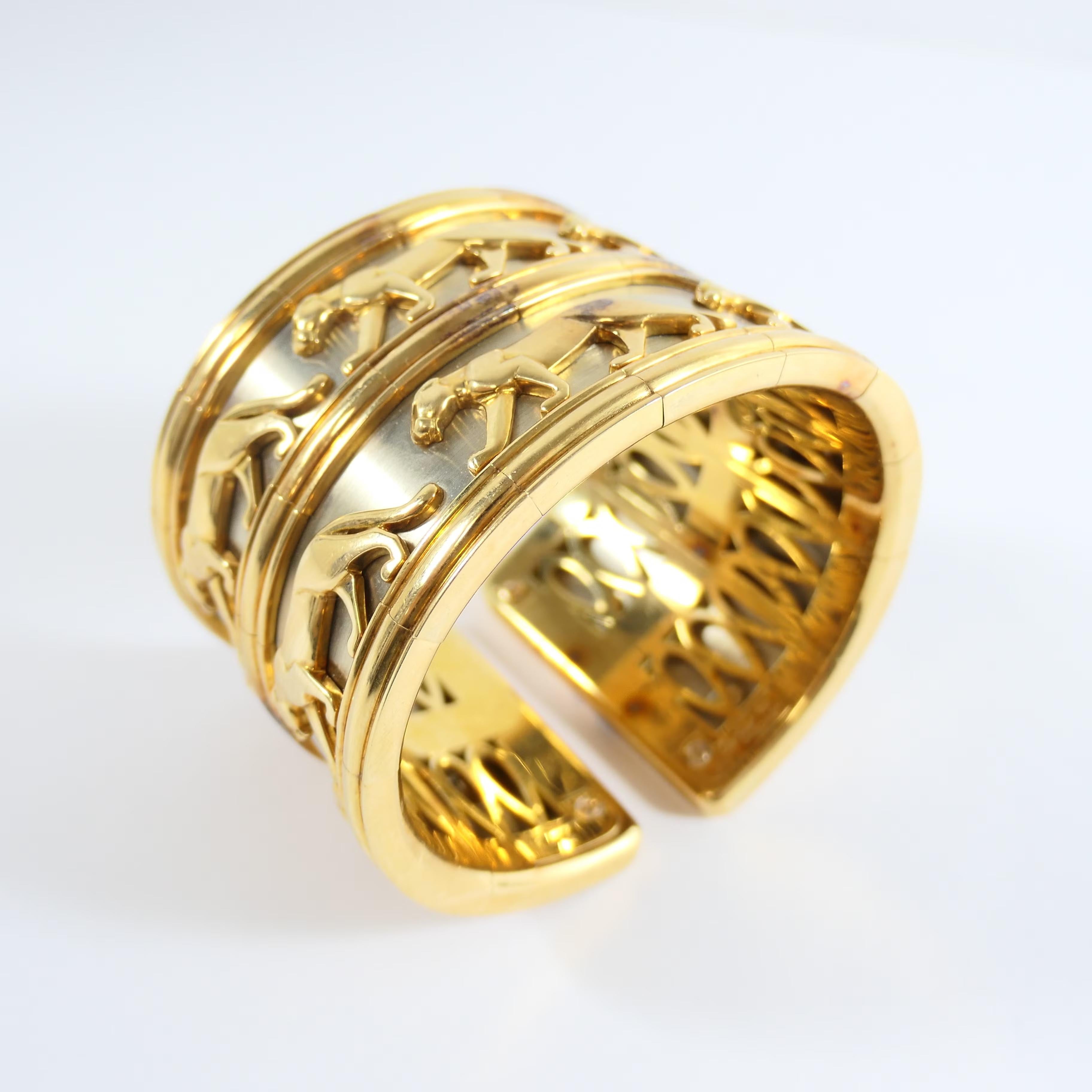 Armband Manschette Cartier 1980er Damen im Angebot