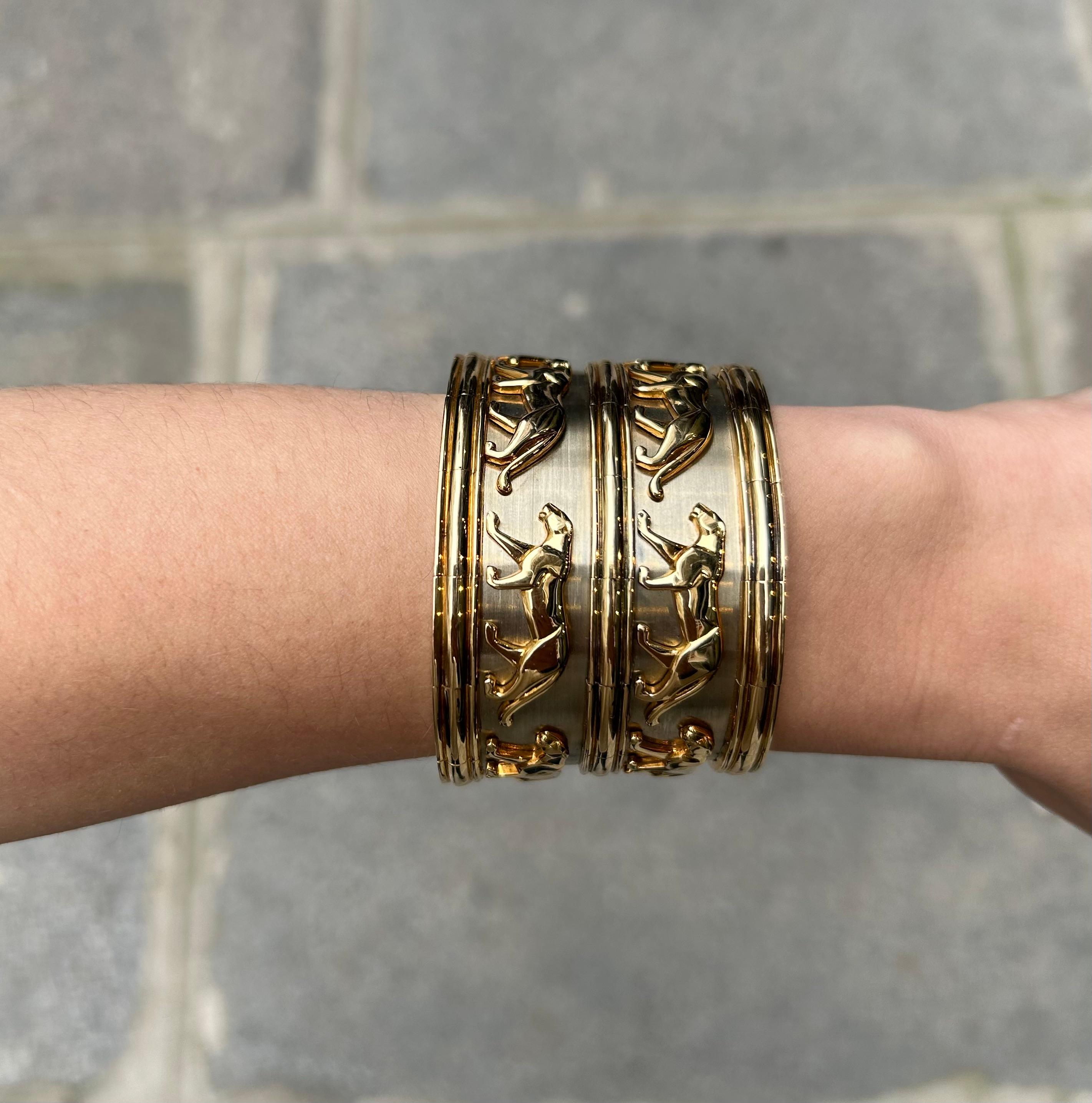 Armband Manschette Cartier 1980er im Angebot 3