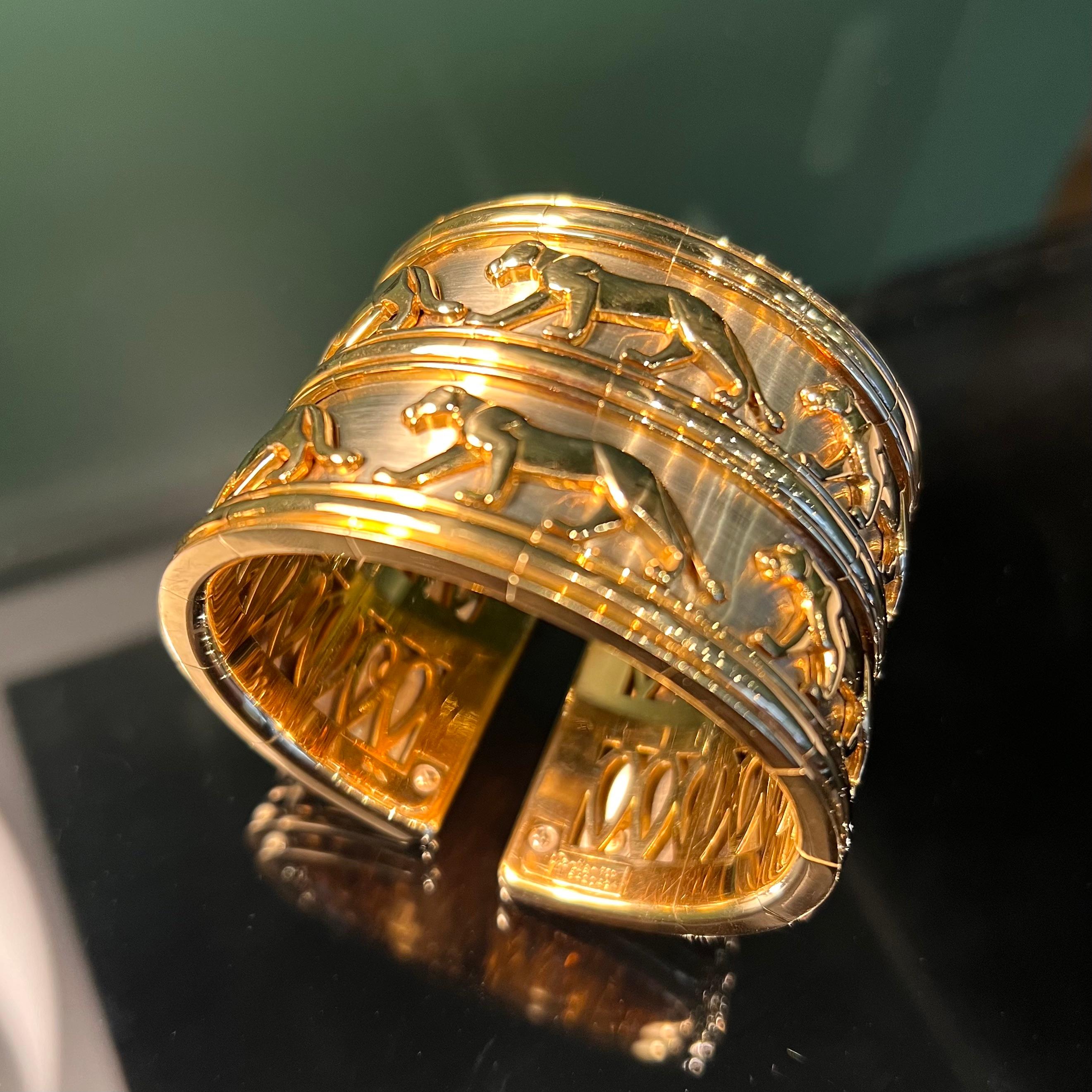 Armband Manschette Cartier 1980er im Angebot 5