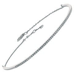 Bracelet demi-rivière de diamants en or 18 carats 