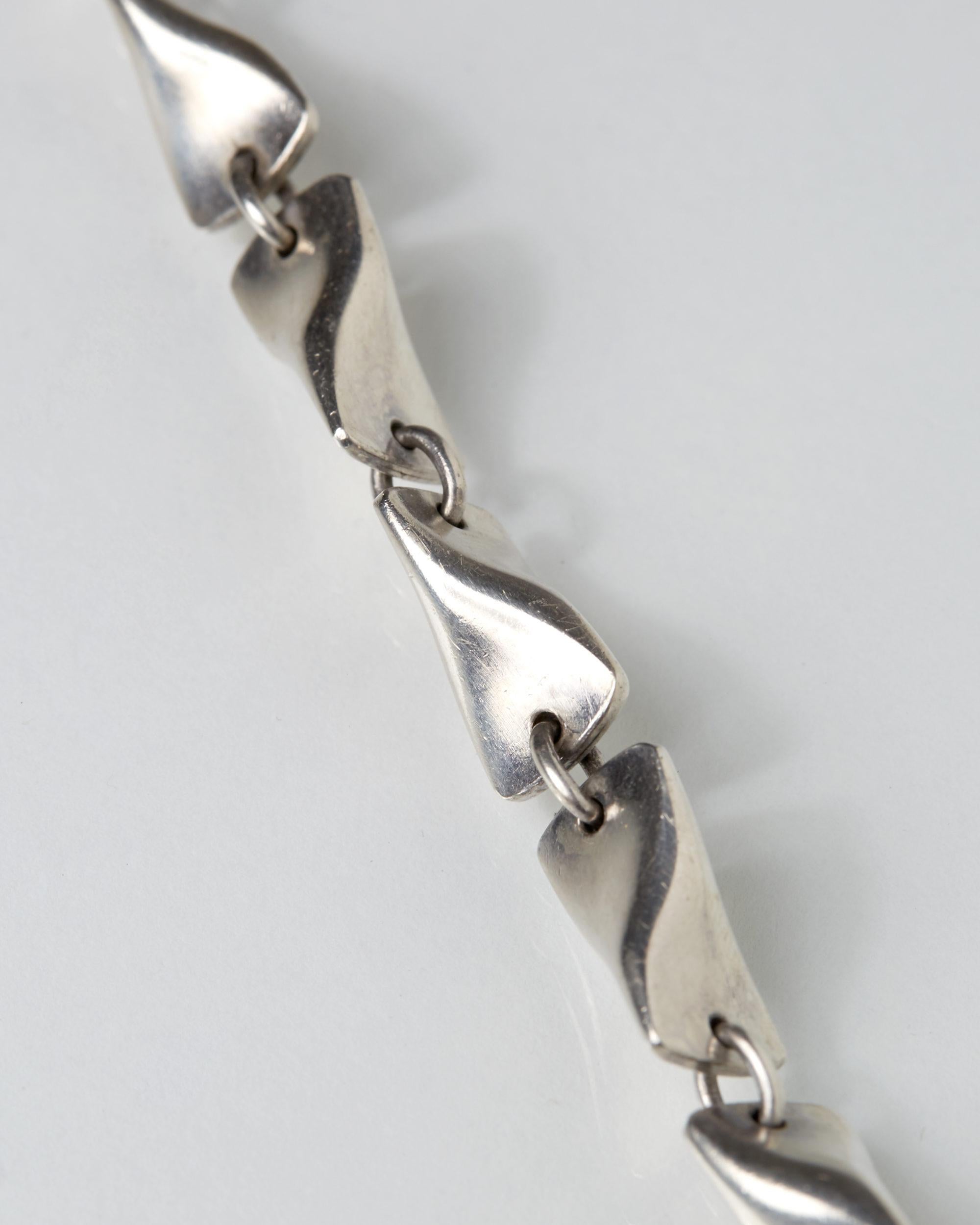Modern Bracelet Designed by Edvard Kindt Larsen for Georg Jensen, Denmark, 1960s For Sale