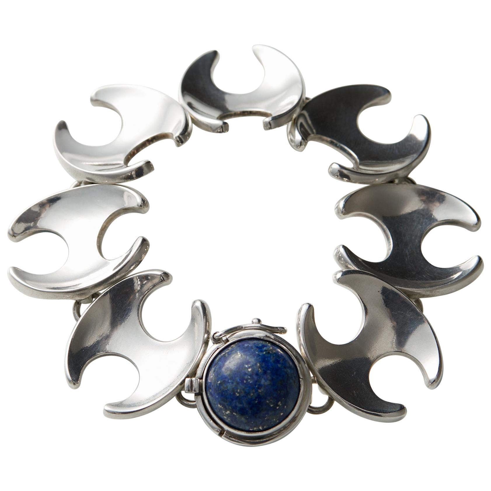 Bracelet Designed by Henning Koppel for Georg Jensen, Denmark, 1940s For Sale