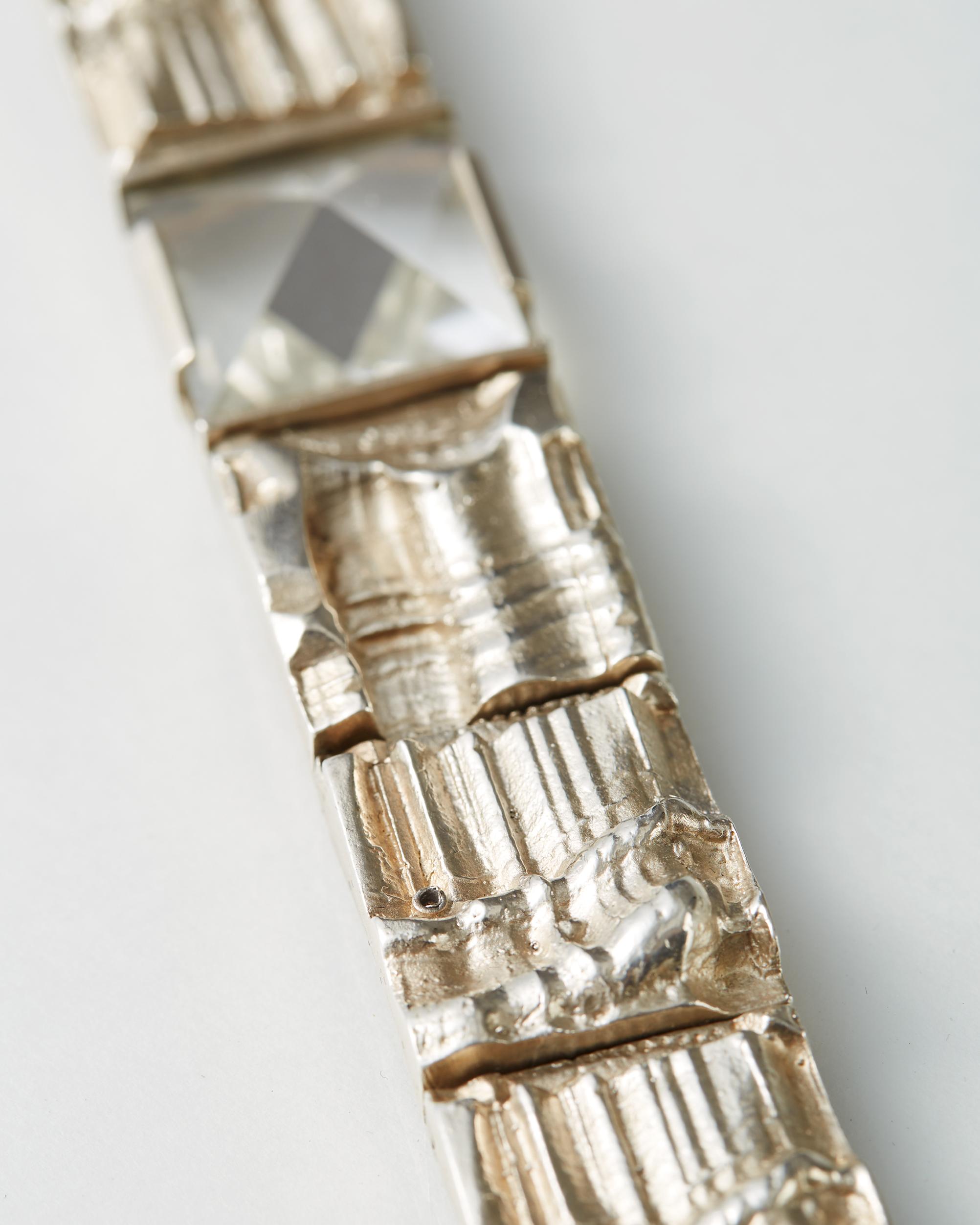 Bracelet Designed by Jorma Laine, Finland, 1970s In Good Condition For Sale In Stockholm, SE