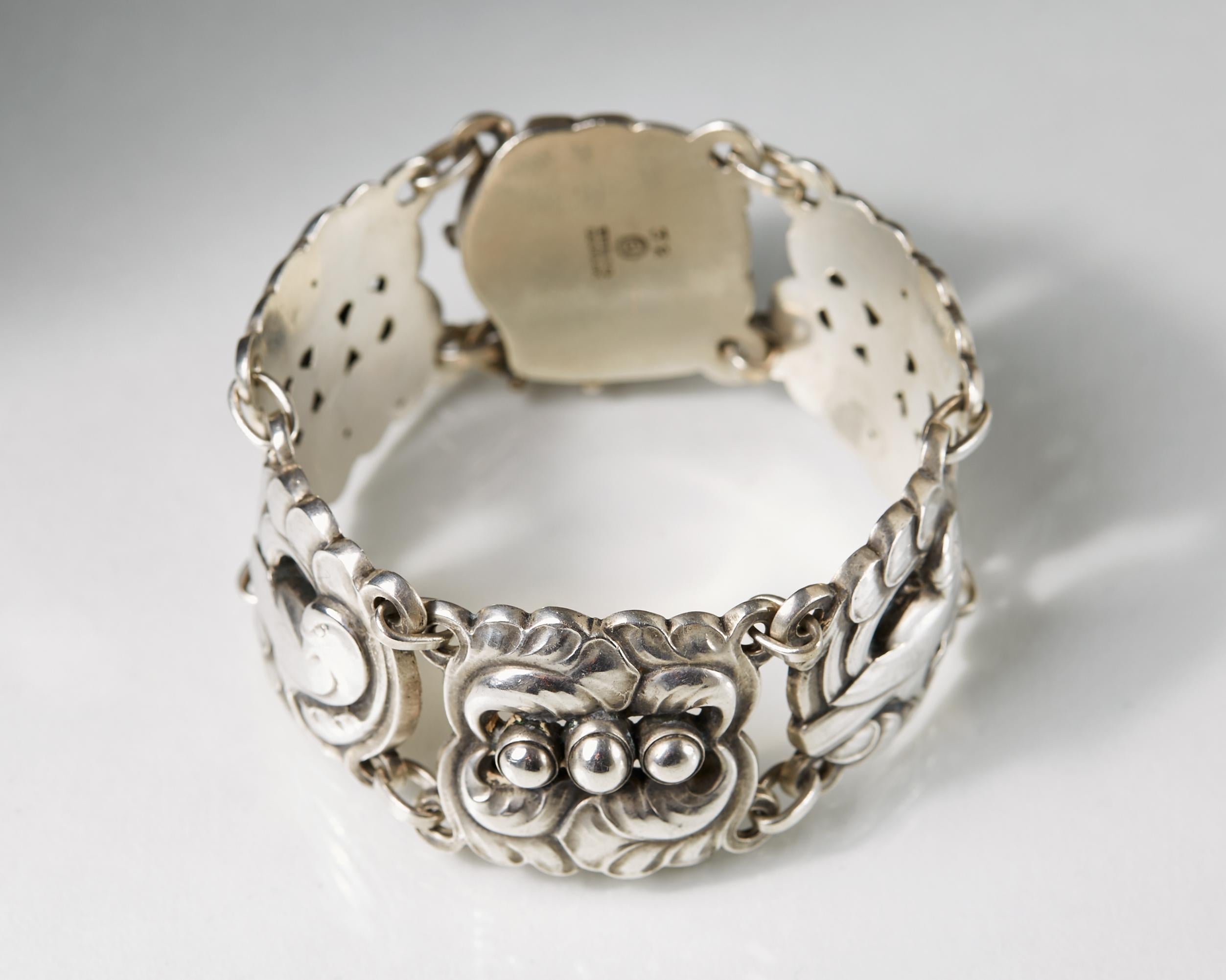 Bracelet Designed by Kristian Mohl-Hansen for Georg Jensen, Denmark, 1915 In Good Condition For Sale In Stockholm, SE