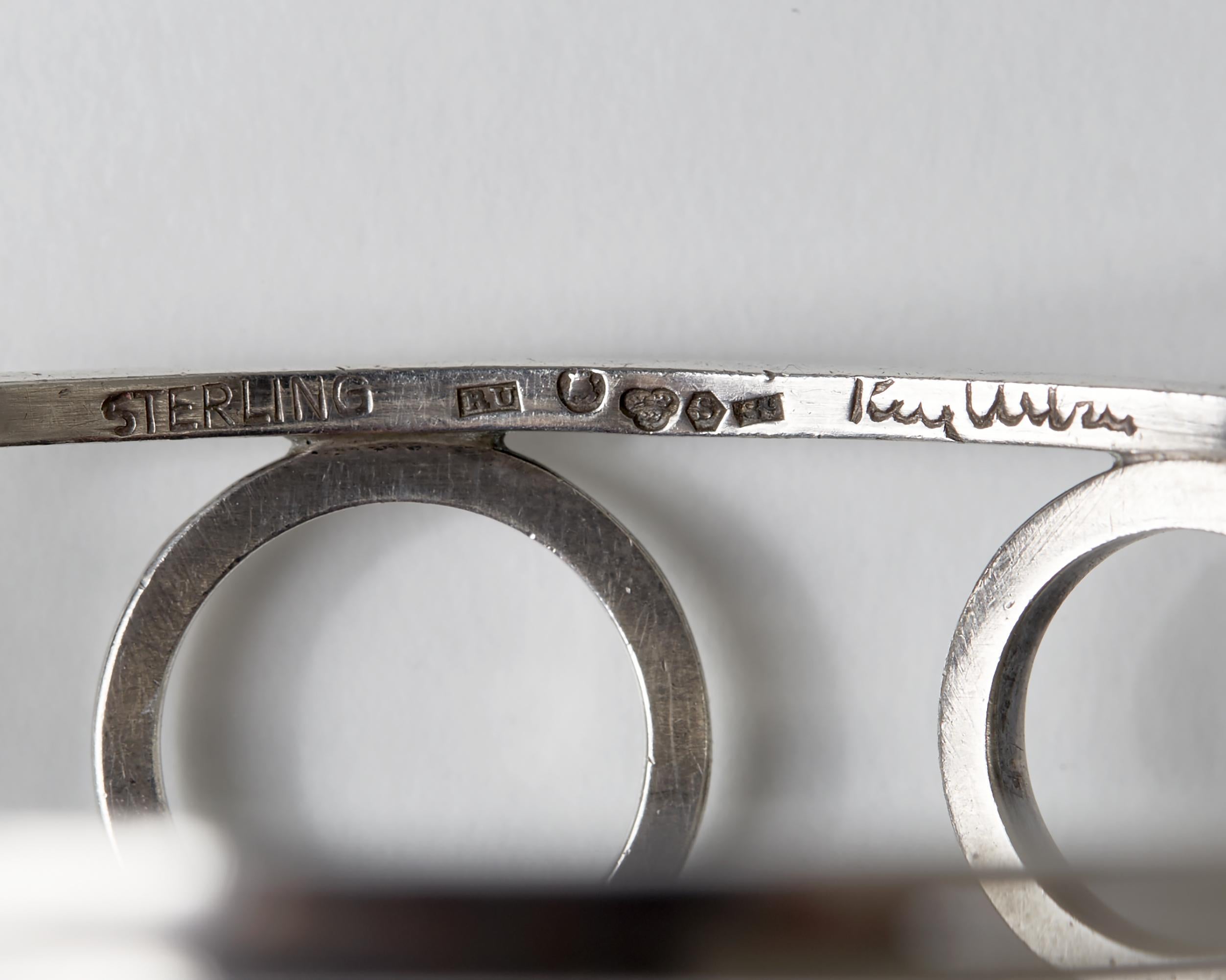 Women's or Men's Bracelet Designed by Rey Urban, Sweden, 1980s For Sale
