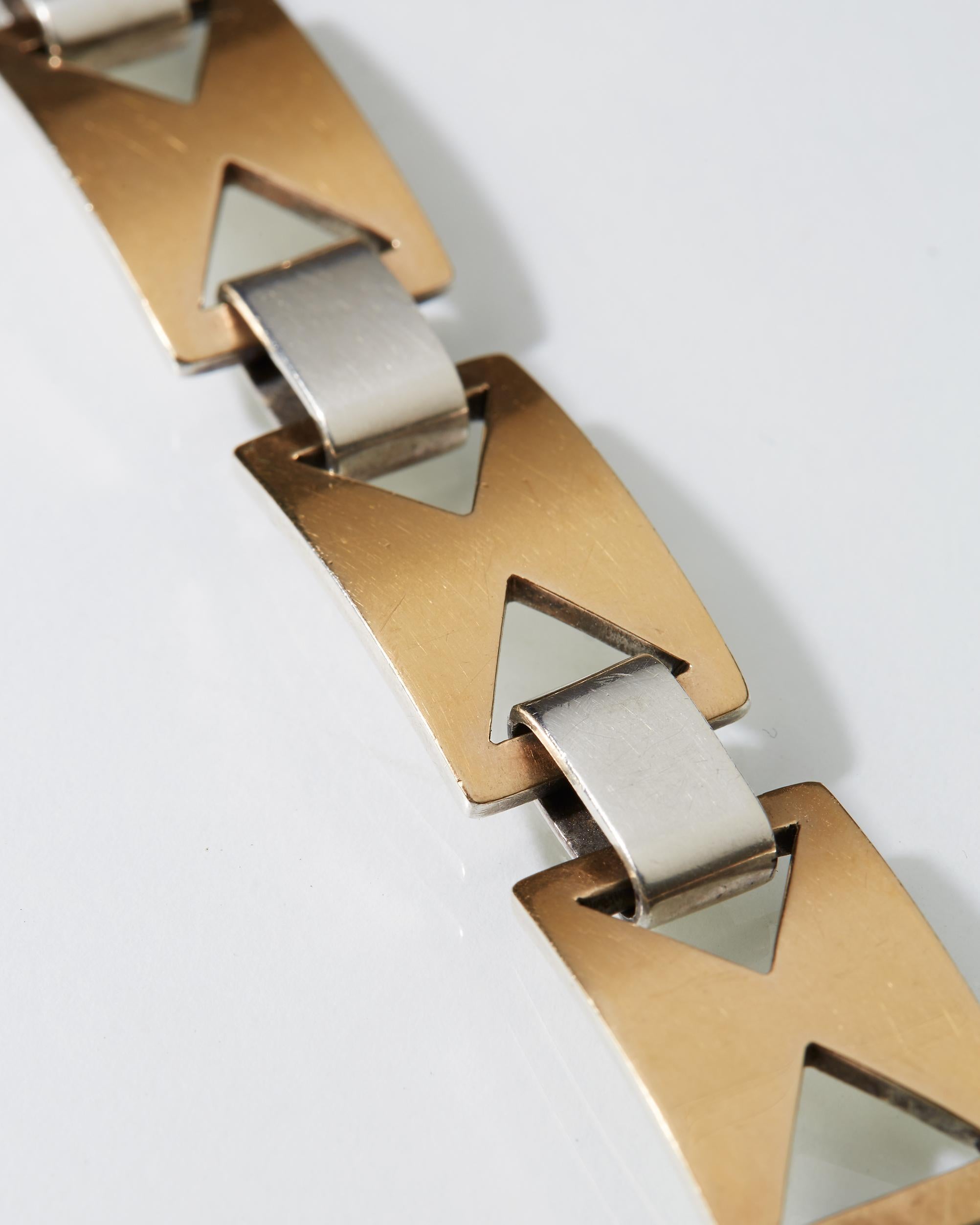 Women's or Men's Bracelet Designed by Sigurd Persson, Sweden, 1960s For Sale