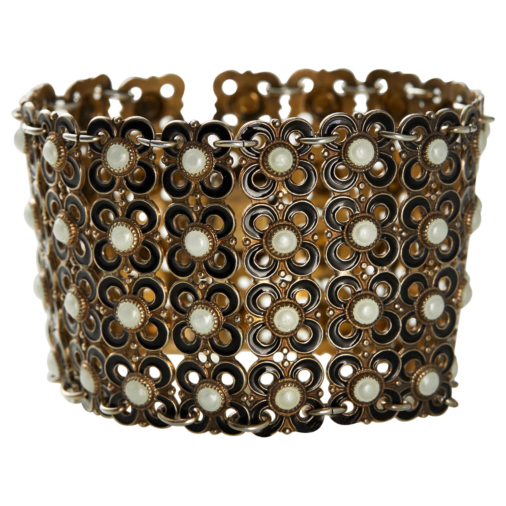 Bracelet Designed by Willy Winnaess for David Andersen, Norway, 1950s For Sale