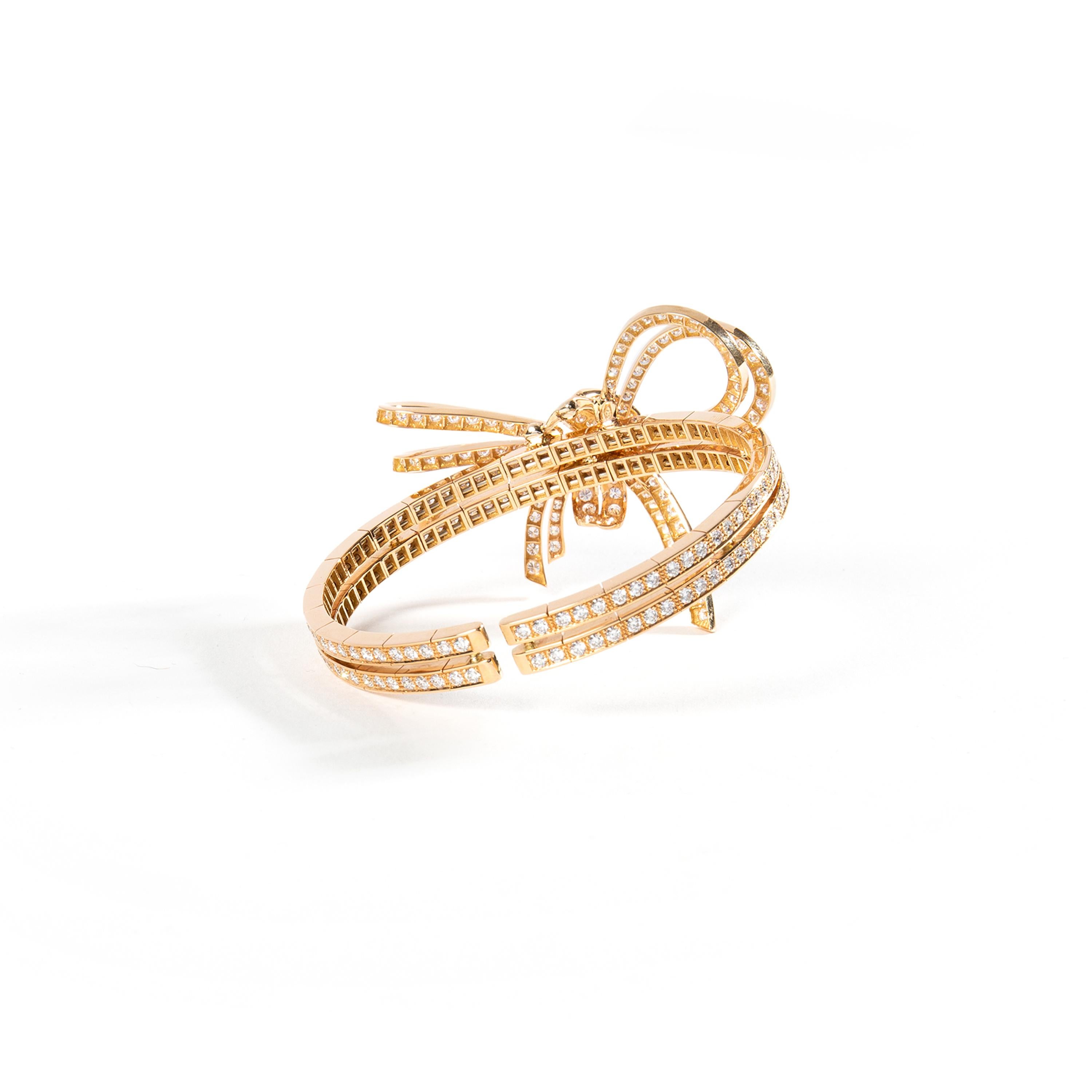 diamond pink gold bracelet