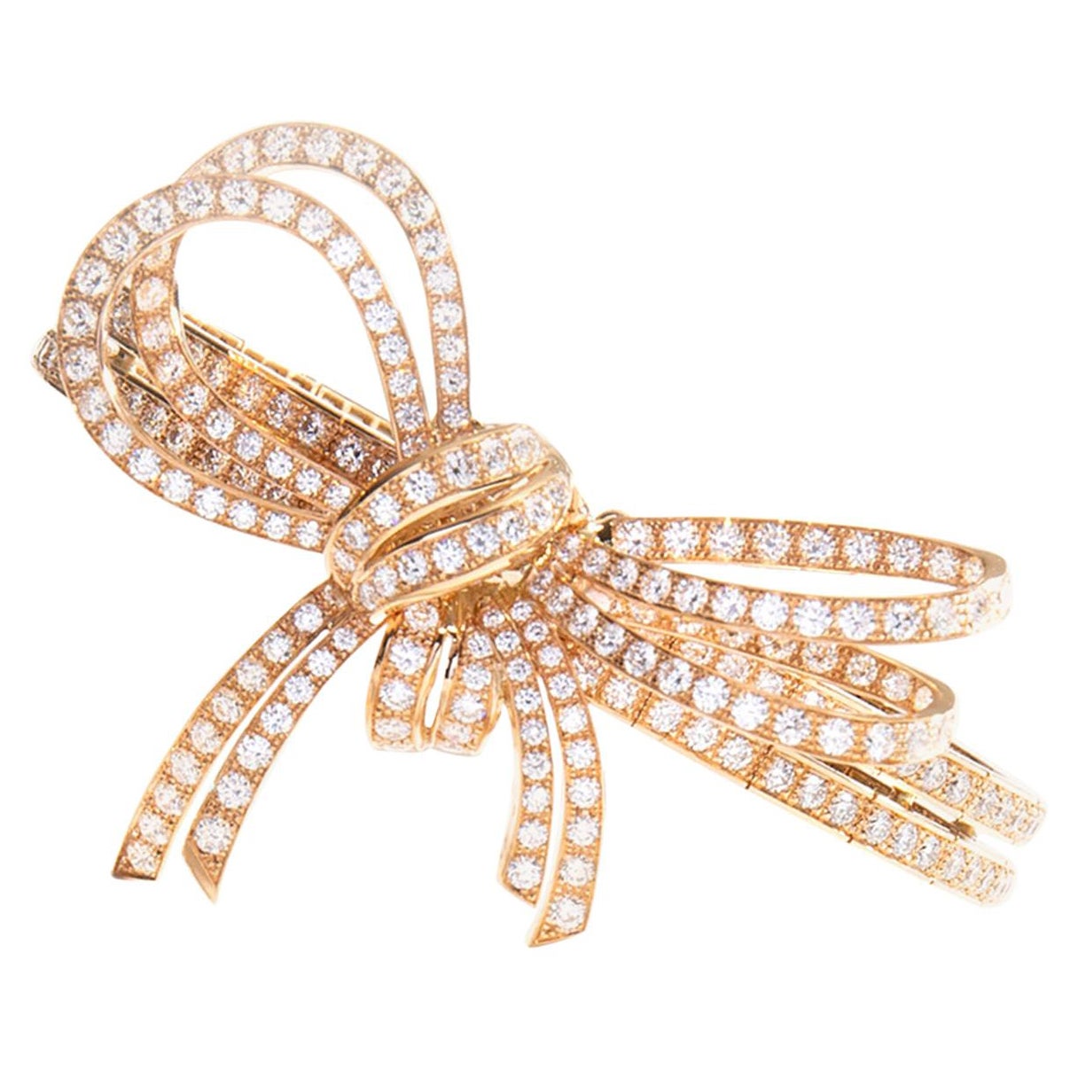 Bracelet en or rose et diamants