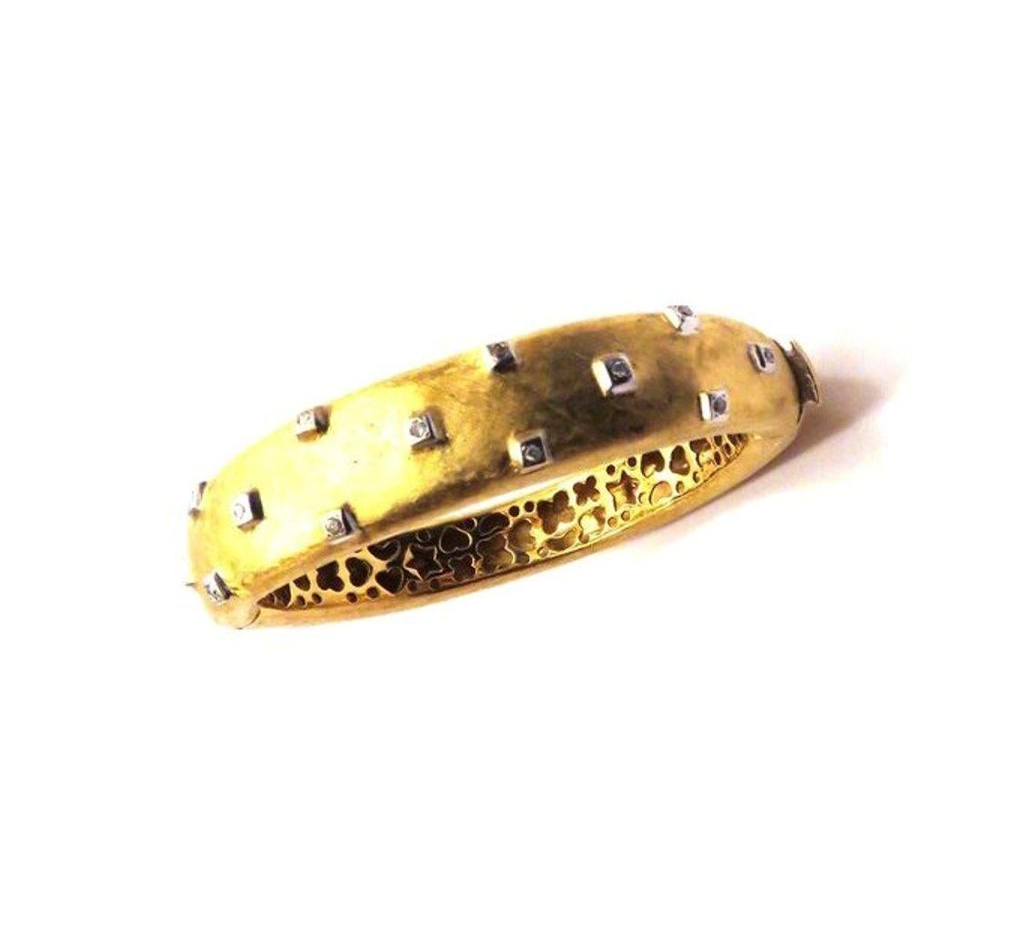 Bracelet Diamonds 18 Karat Yellow Gold, 1990s 1