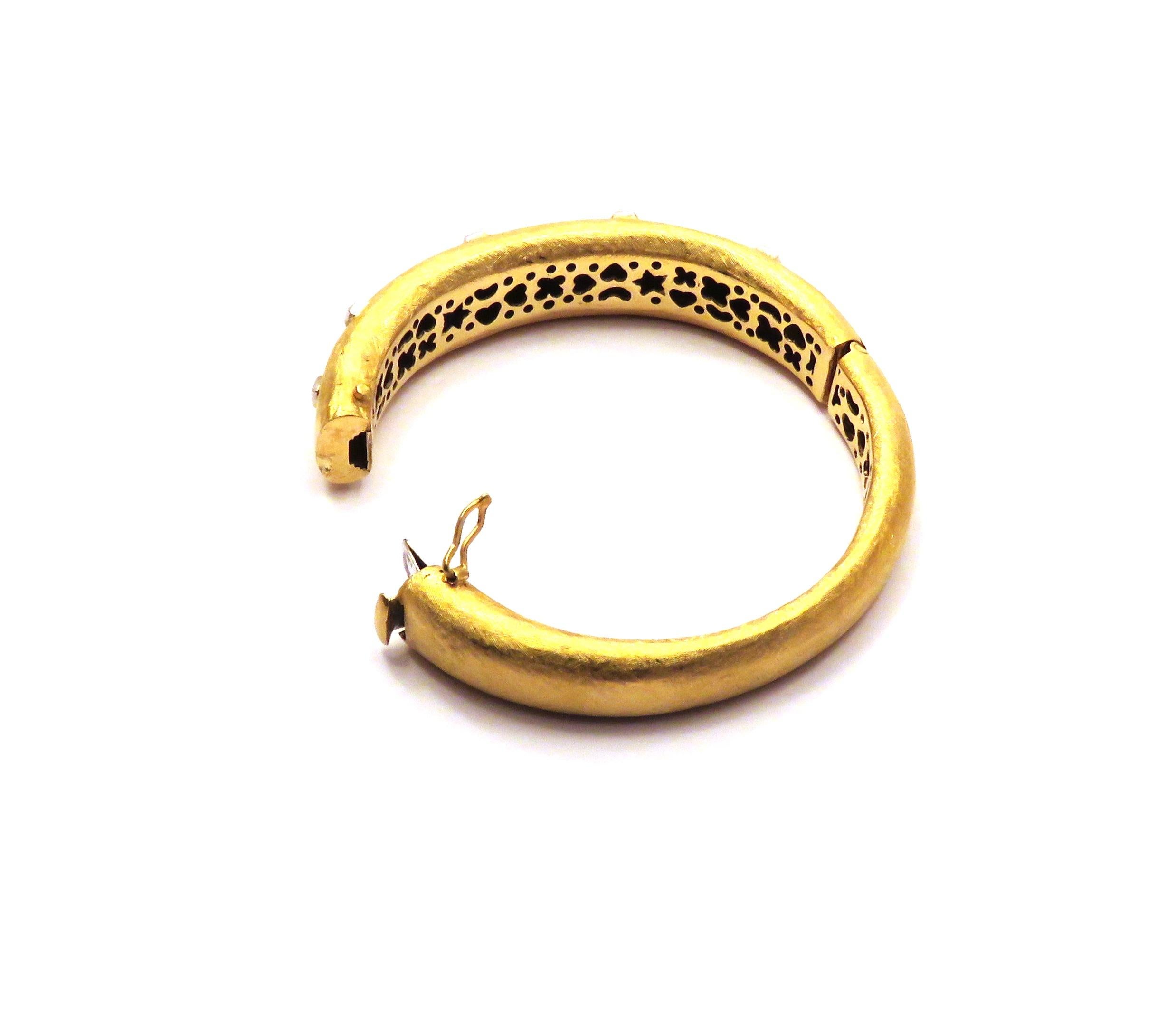 Bracelet Diamonds 18 Karat Yellow Gold, 1990s 3