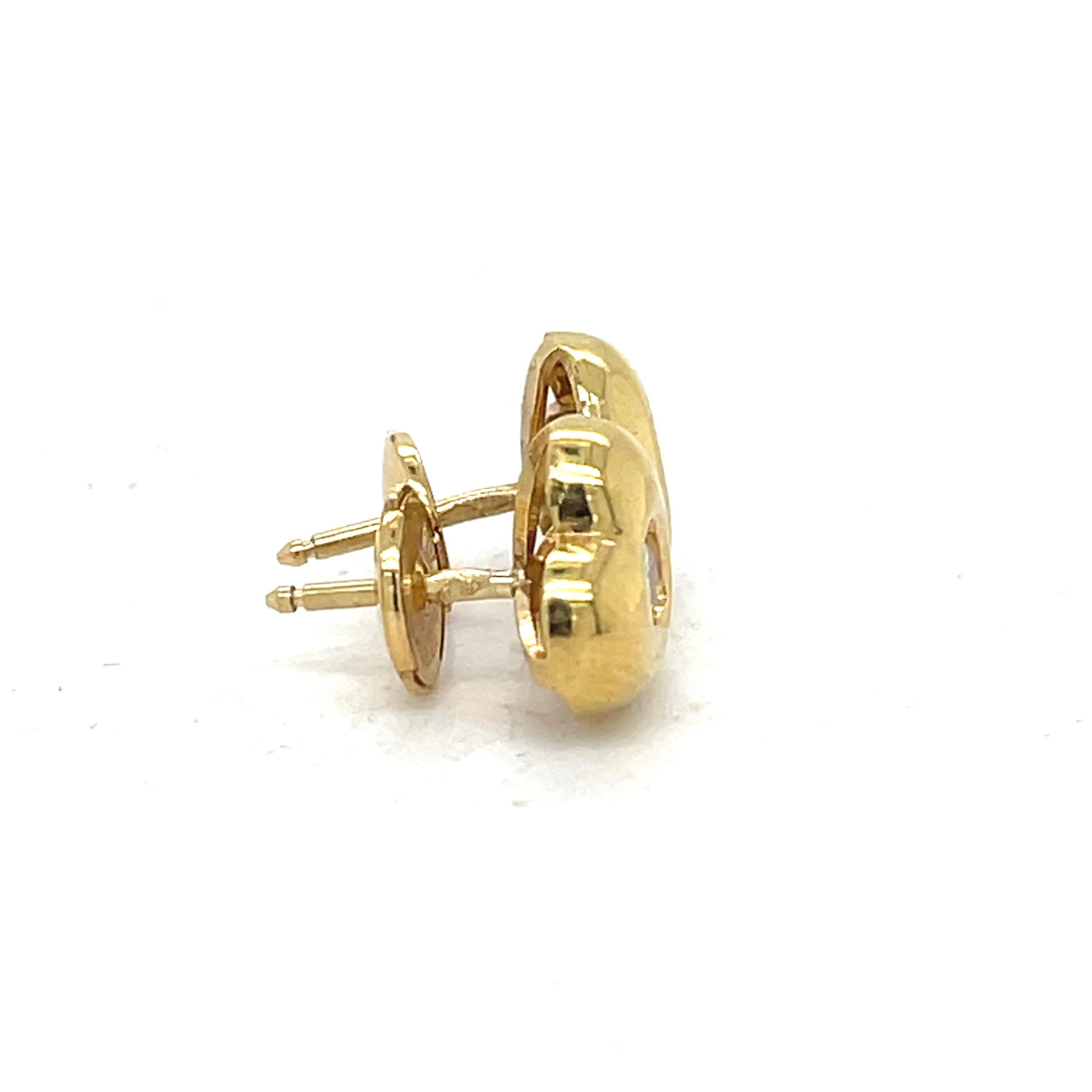 Bracelet & Earrings Heart Jewelry Set, 1.1ct bezel set diamond, 18K Yellow Gold For Sale 15