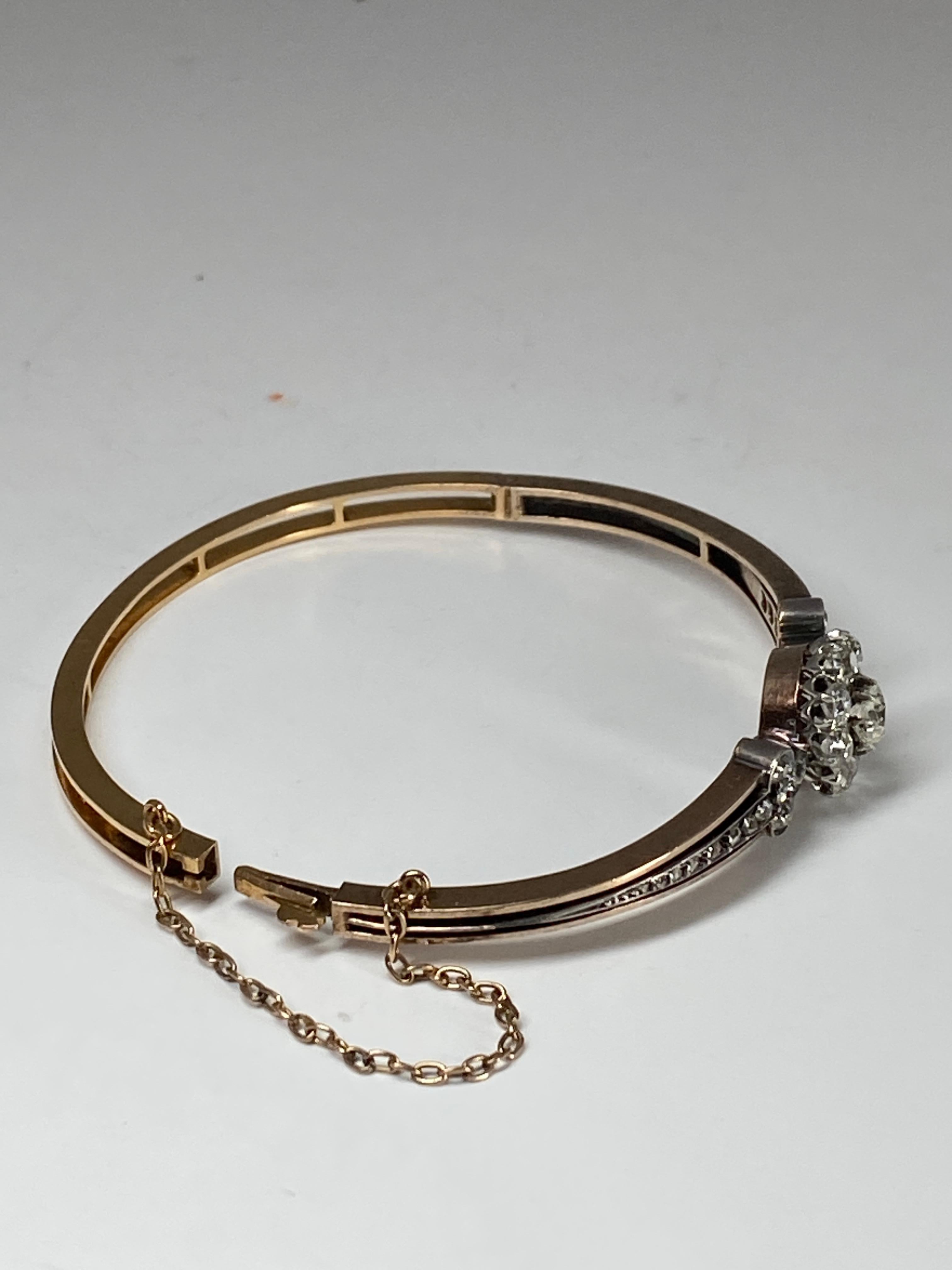 Bracelet En or 18 Carats En Diamants, Travail Français, Époque Napoléon III For Sale 4