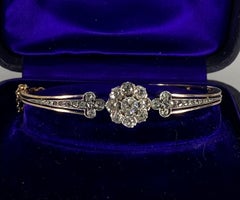 Bracelet en or 18 carats en diamants, travail français, époque Napoléon III
