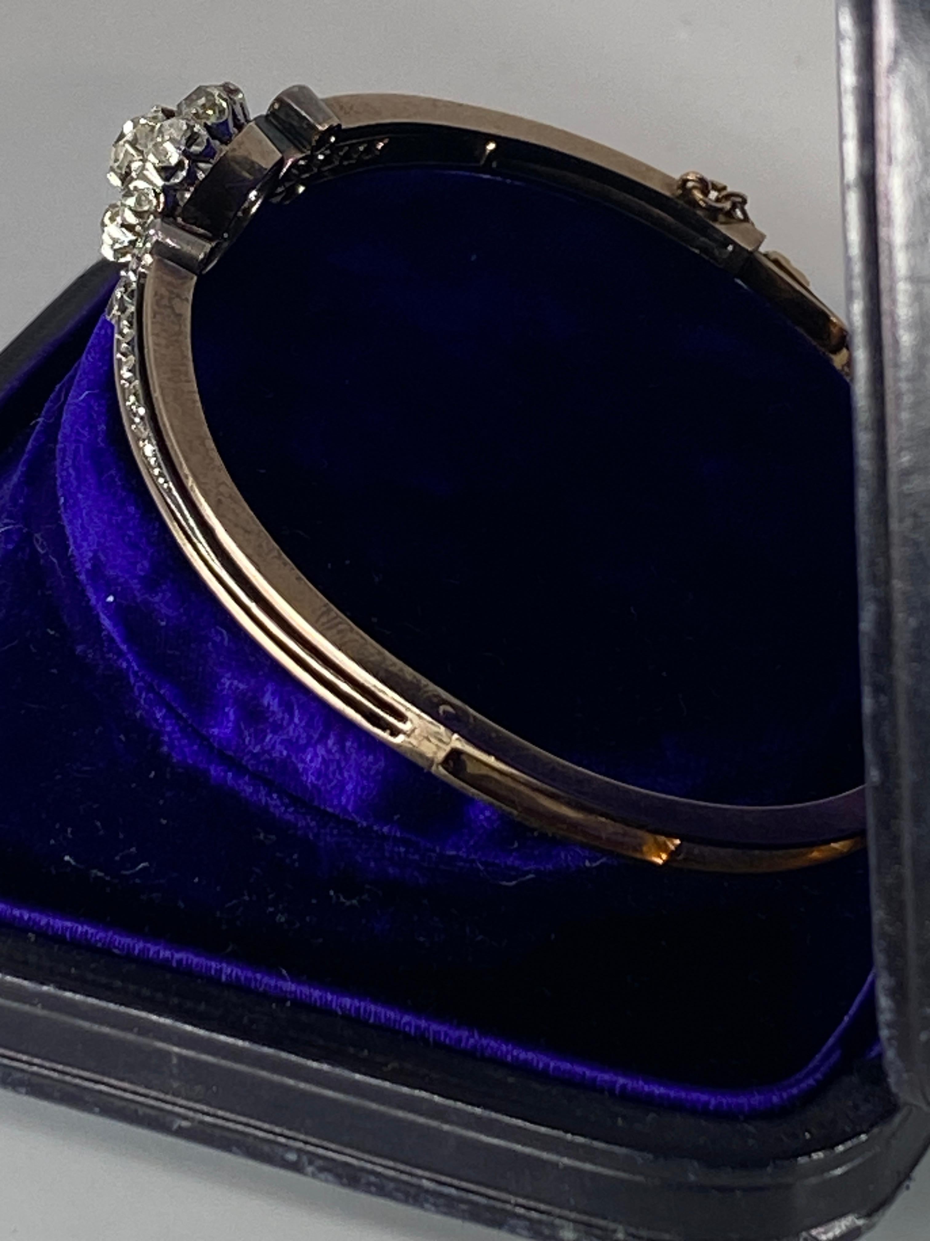 Bracelet En or 18 Carats En Diamants, Travail Français, Époque Napoléon III For Sale 2