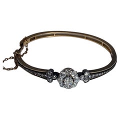 Antique Bracelet En or 18 Carats En Diamants, Travail Français, Époque Napoléon III