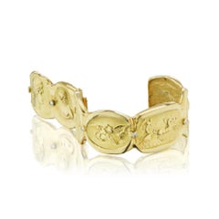 SeidenGang Greek Mythology Diamond Gold Seven Panel Bracelet
