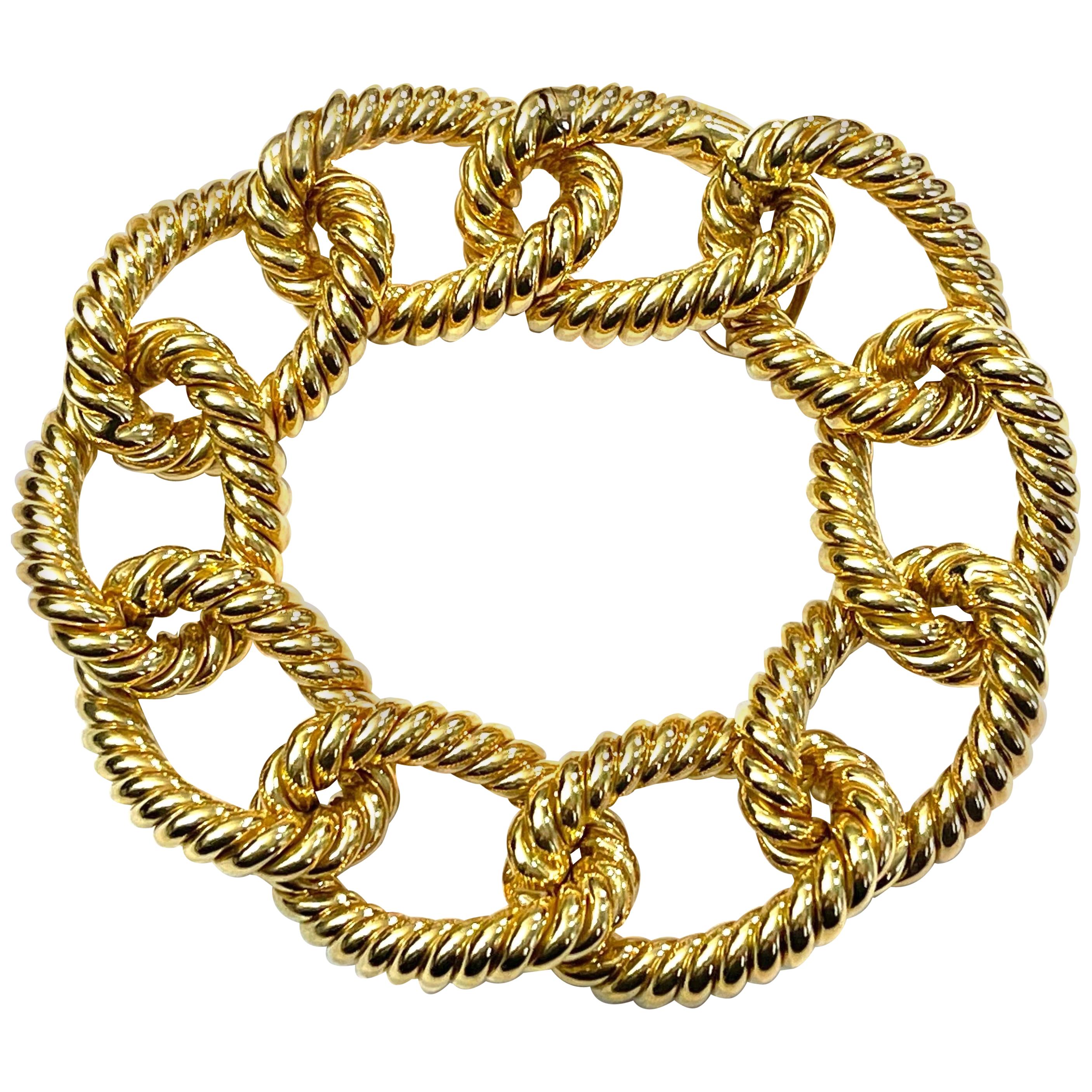 Bracelet from the Collection "Rope" 18 Karat Yellow Gold