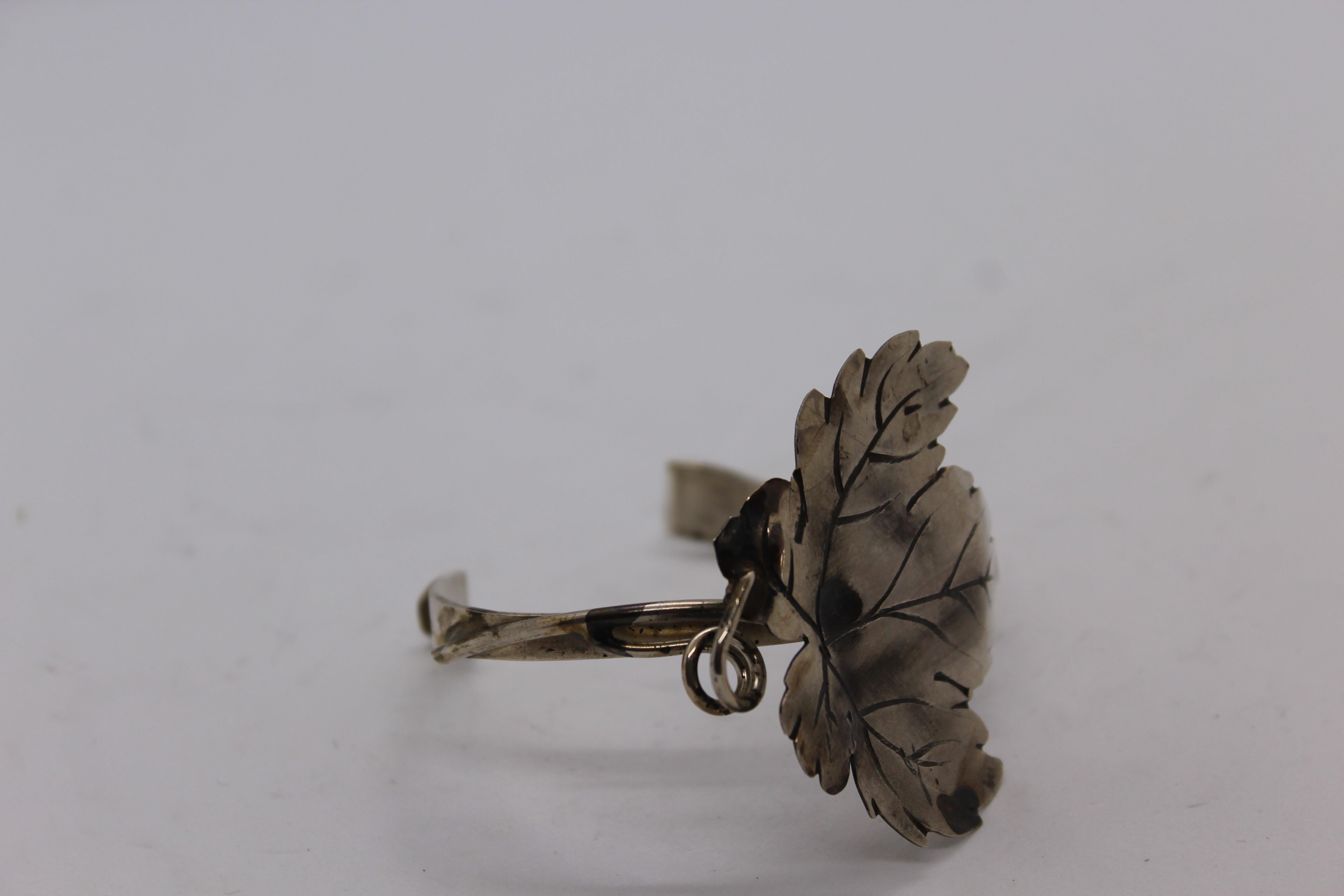 Pulsera, Vid de uva Schiava, Plata de ley, Regalo elegante, Hecho a mano, Italia en Nuevo estado para la venta en Firenze, IT