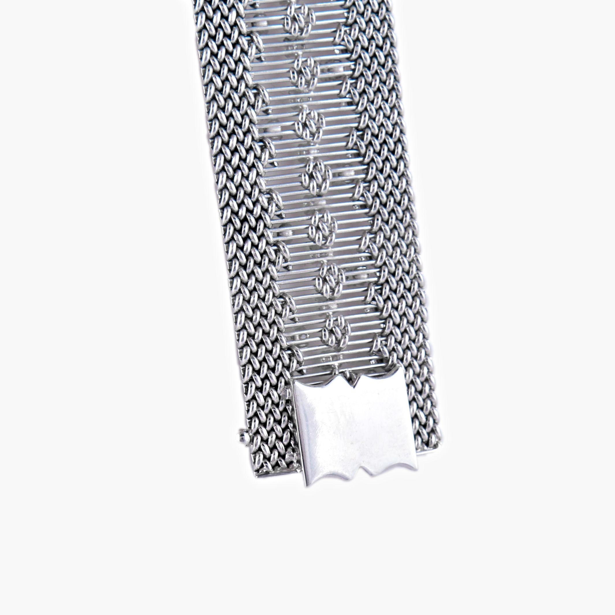 Moderne Bracelet Haute Joaillerie En ou 18 carats Serti De Diamants : 3,85 carats en vente