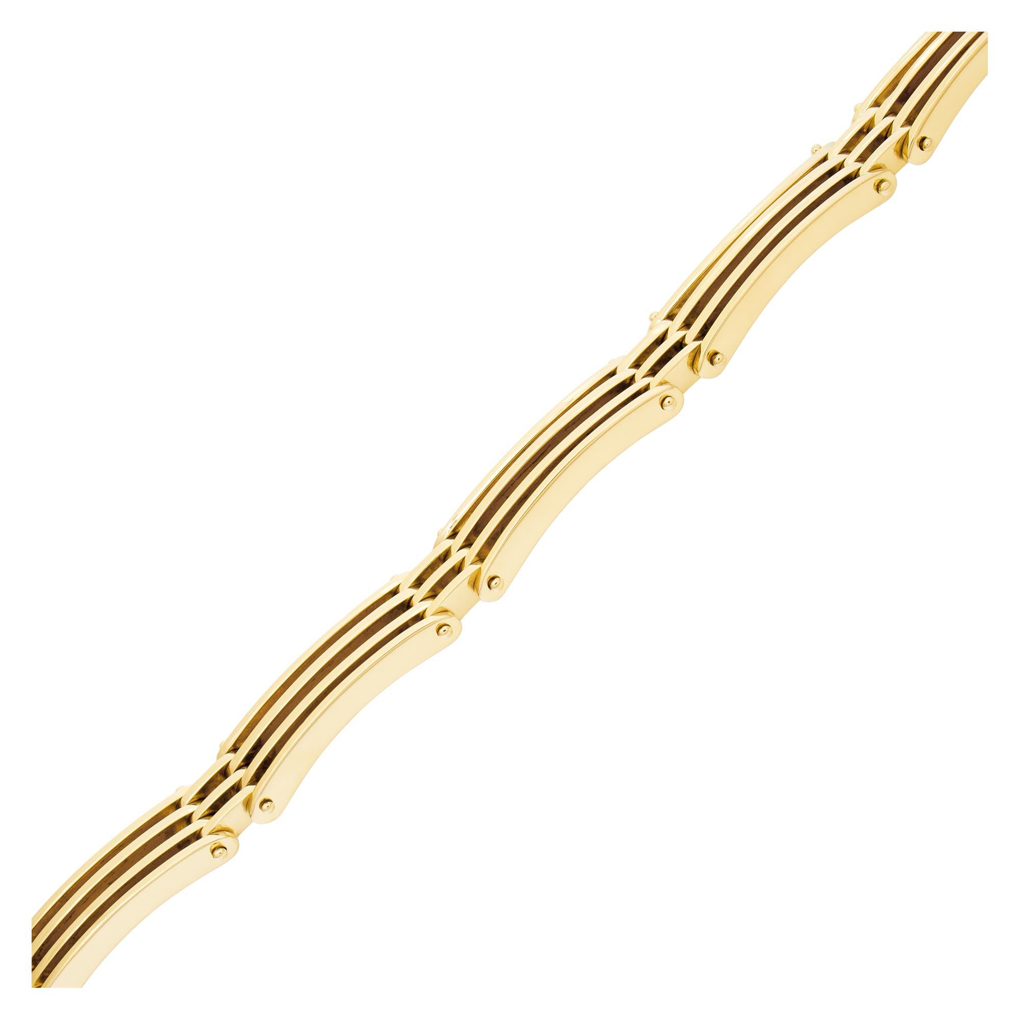 Bracelet in 14k Yellow Gold In Excellent Condition In Surfside, FL