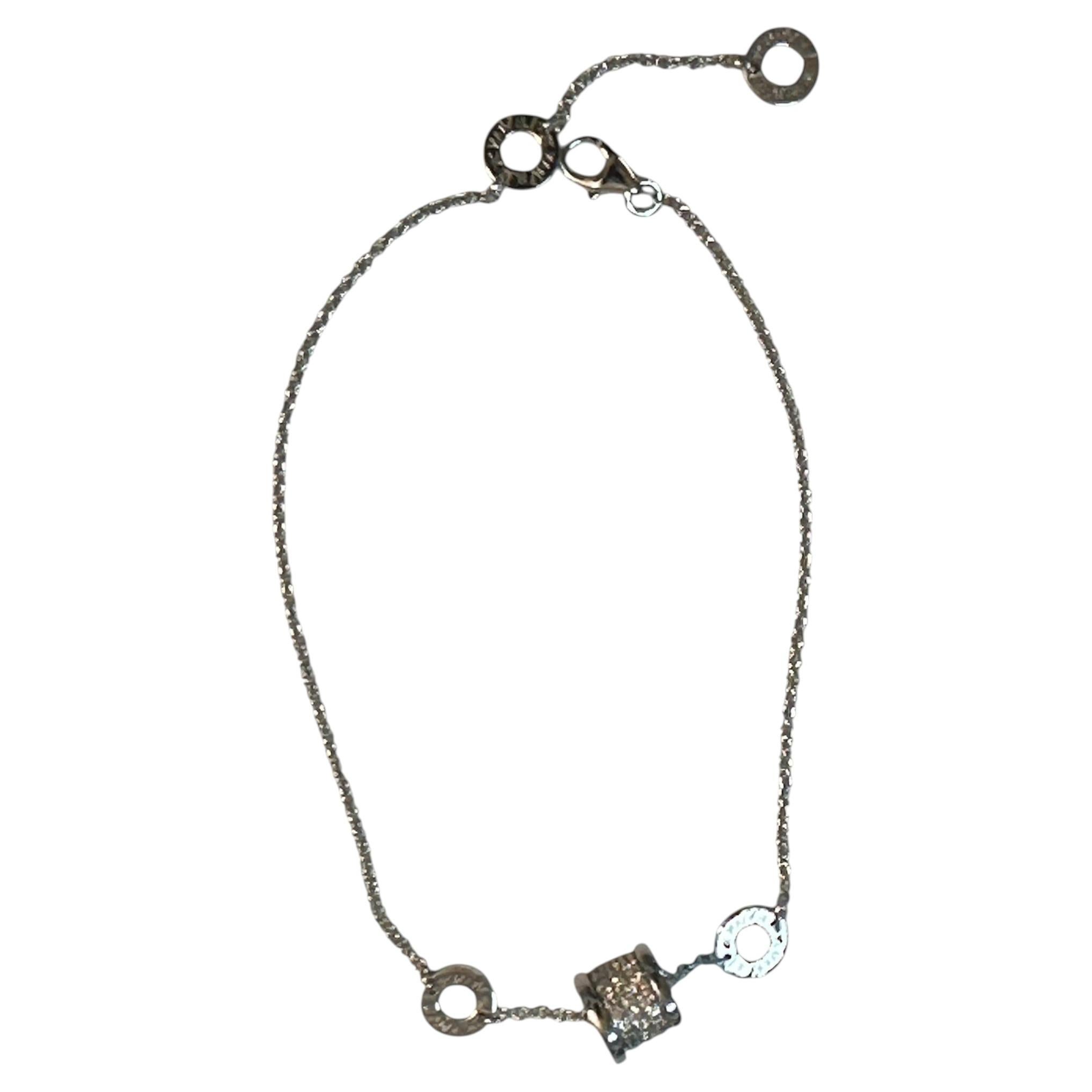 Pulsera de Oro Blanco de 14kt con Diamantes - Micheletto en venta