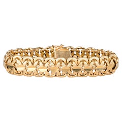 Vintage Bracelet in 18-carat yellow gold in soft, fancy mesh