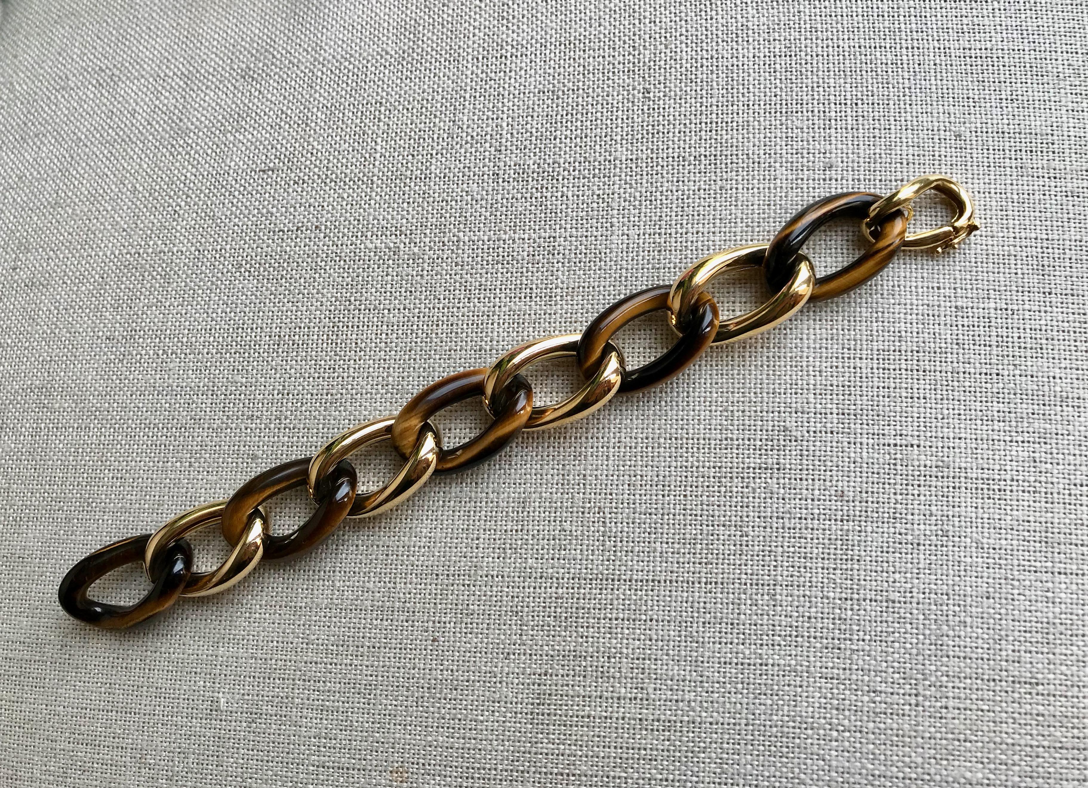 yellow gold agate bracelet