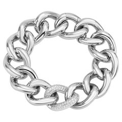 Bracelet en or blanc 18 carats et diamants (S) - collection CLASSIC GROUMETTE*