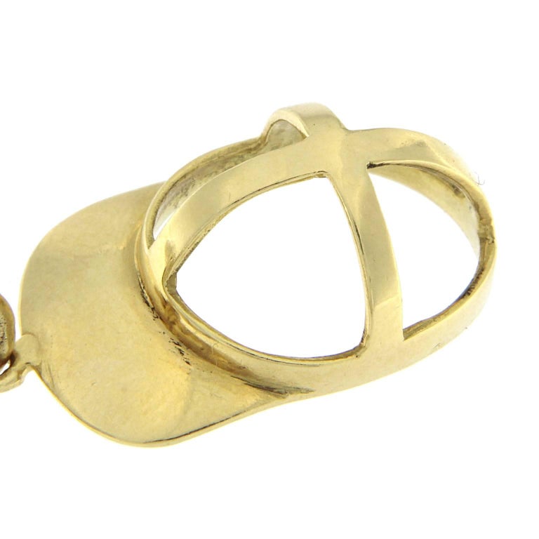 Bracelet in 18 Karat Yellow Gold golf charm For Sale at 1stDibs golf