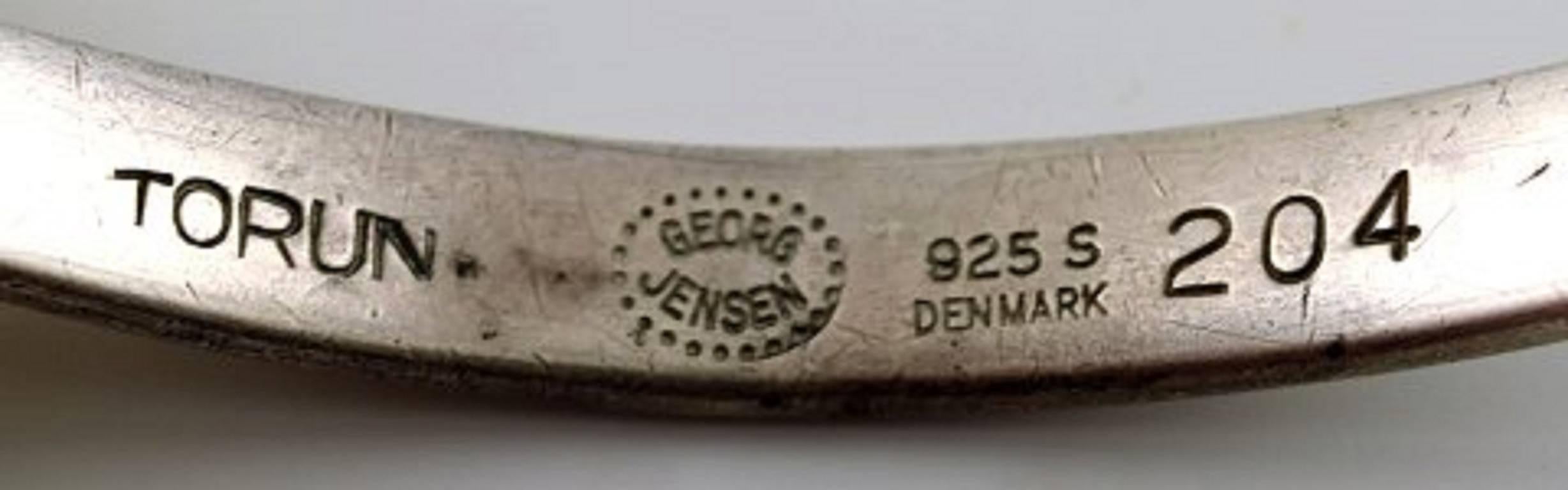 Modern Bracelet in Sterling Silver, Designed by Torun Bülow Hübe for Georg Jensen