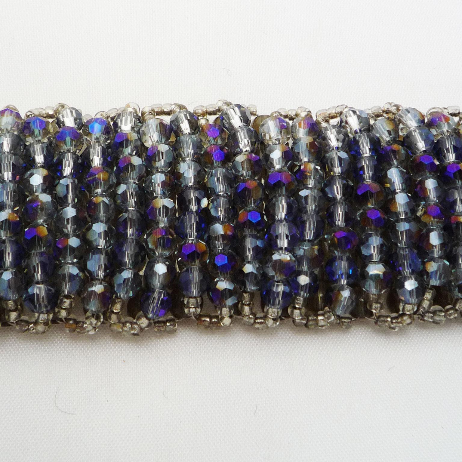 Modern Bracelet made of Svarowsky stones For Sale