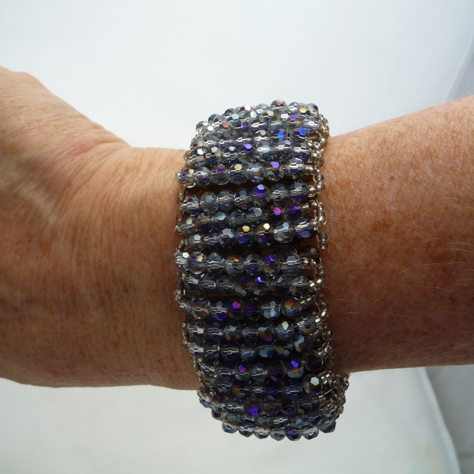 Bracelet made of Svarowsky stones For Sale 3