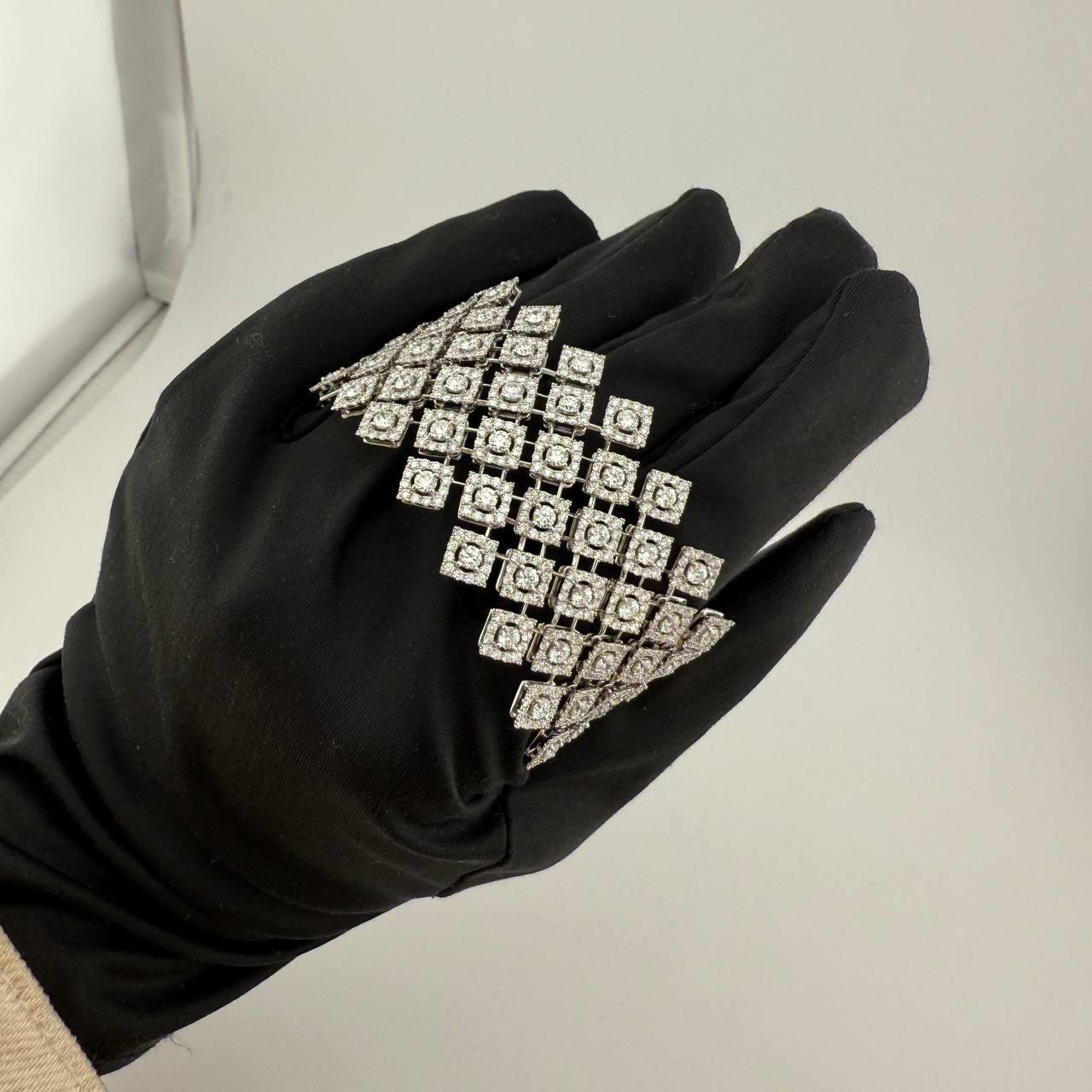 Armband Maximilian Stück Unikat 19, 72 ct. Runde Diamanten & Weißgold im Angebot 7