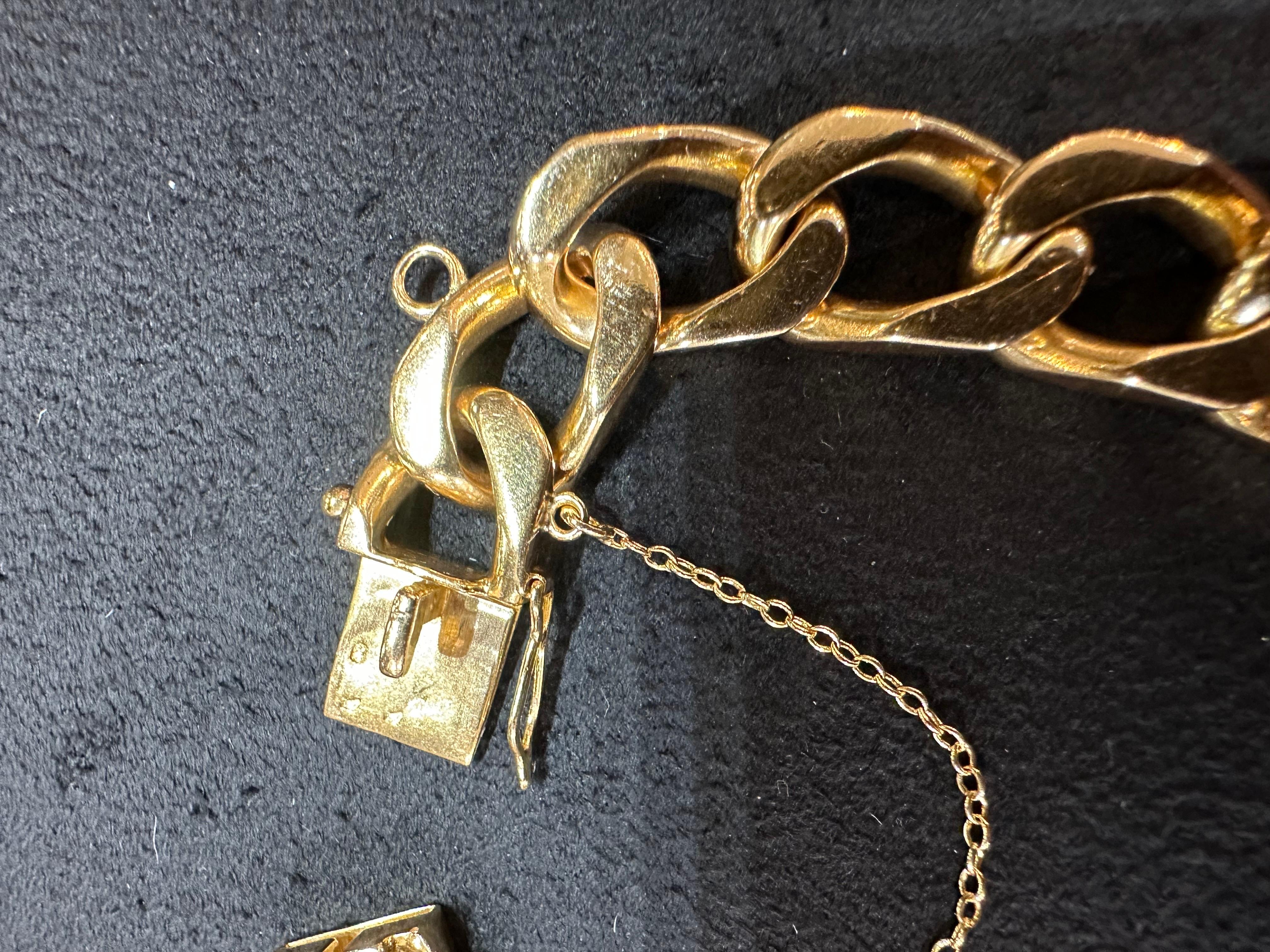 Mes Armband Mes Mesh Gourmet Jahr 1960 Massivgold 18 Karat 6