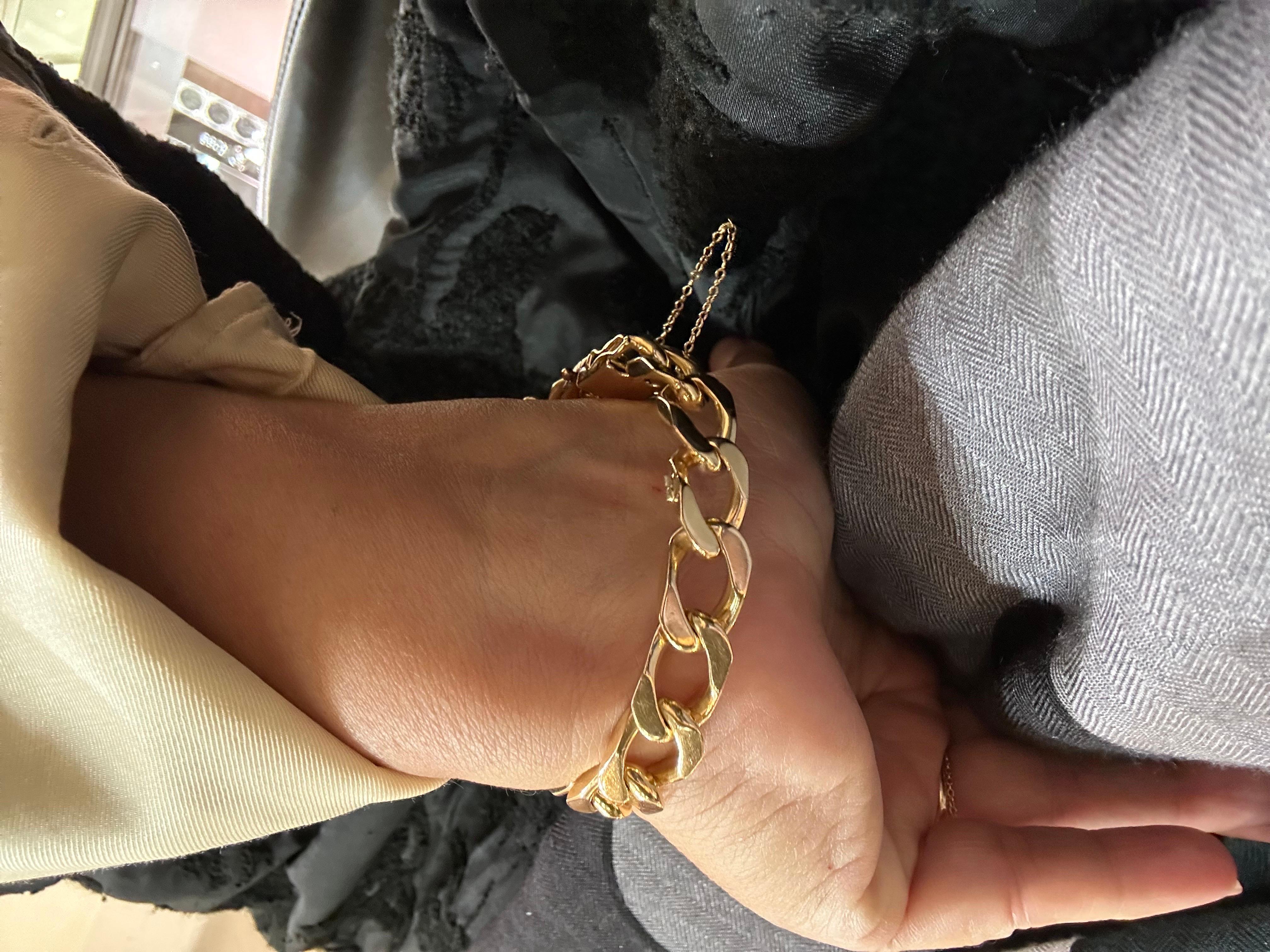 Mes Armband Mes Mesh Gourmet Jahr 1960 Massivgold 18 Karat 10