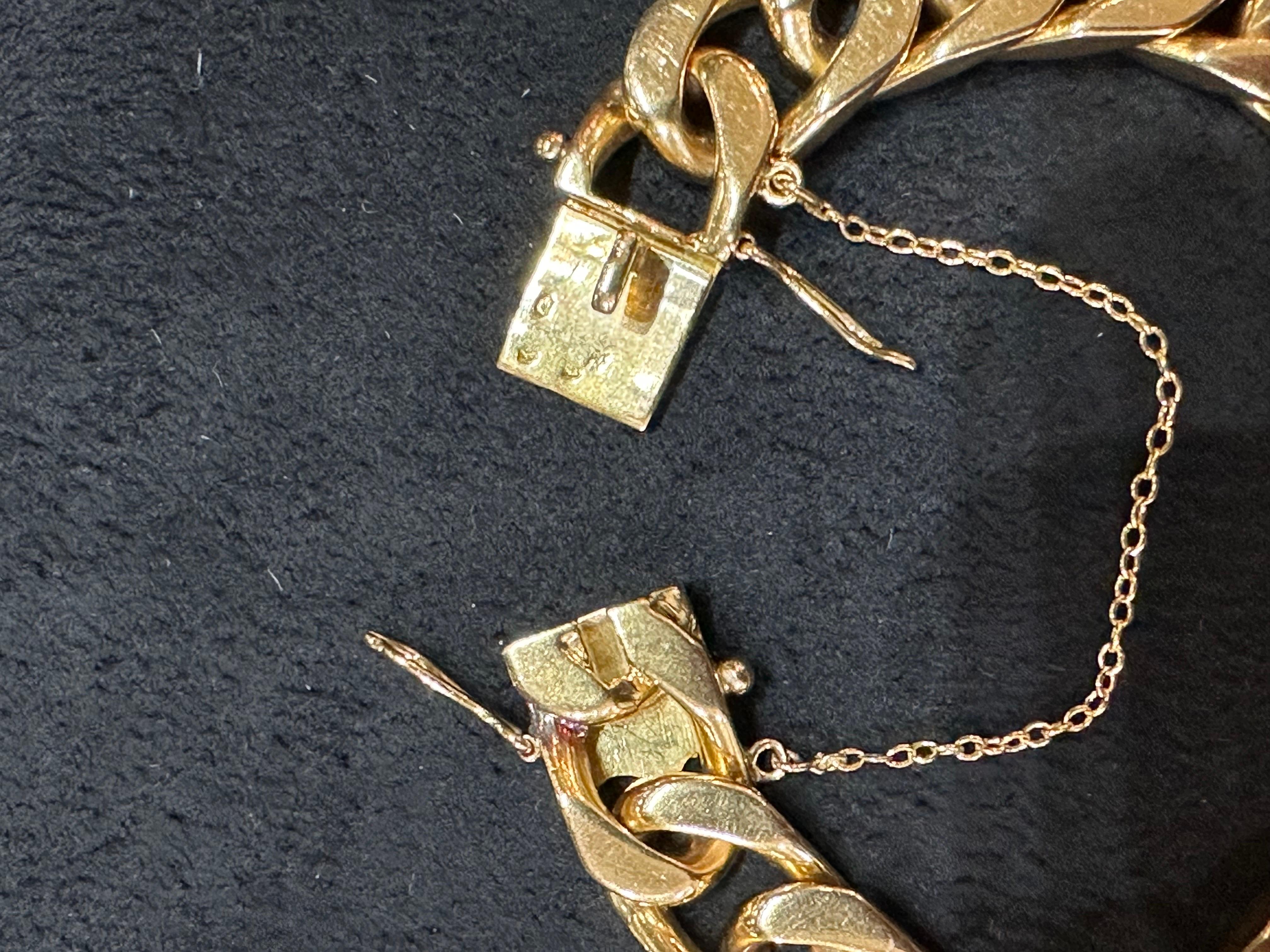 Mes Armband Mes Mesh Gourmet Jahr 1960 Massivgold 18 Karat 11