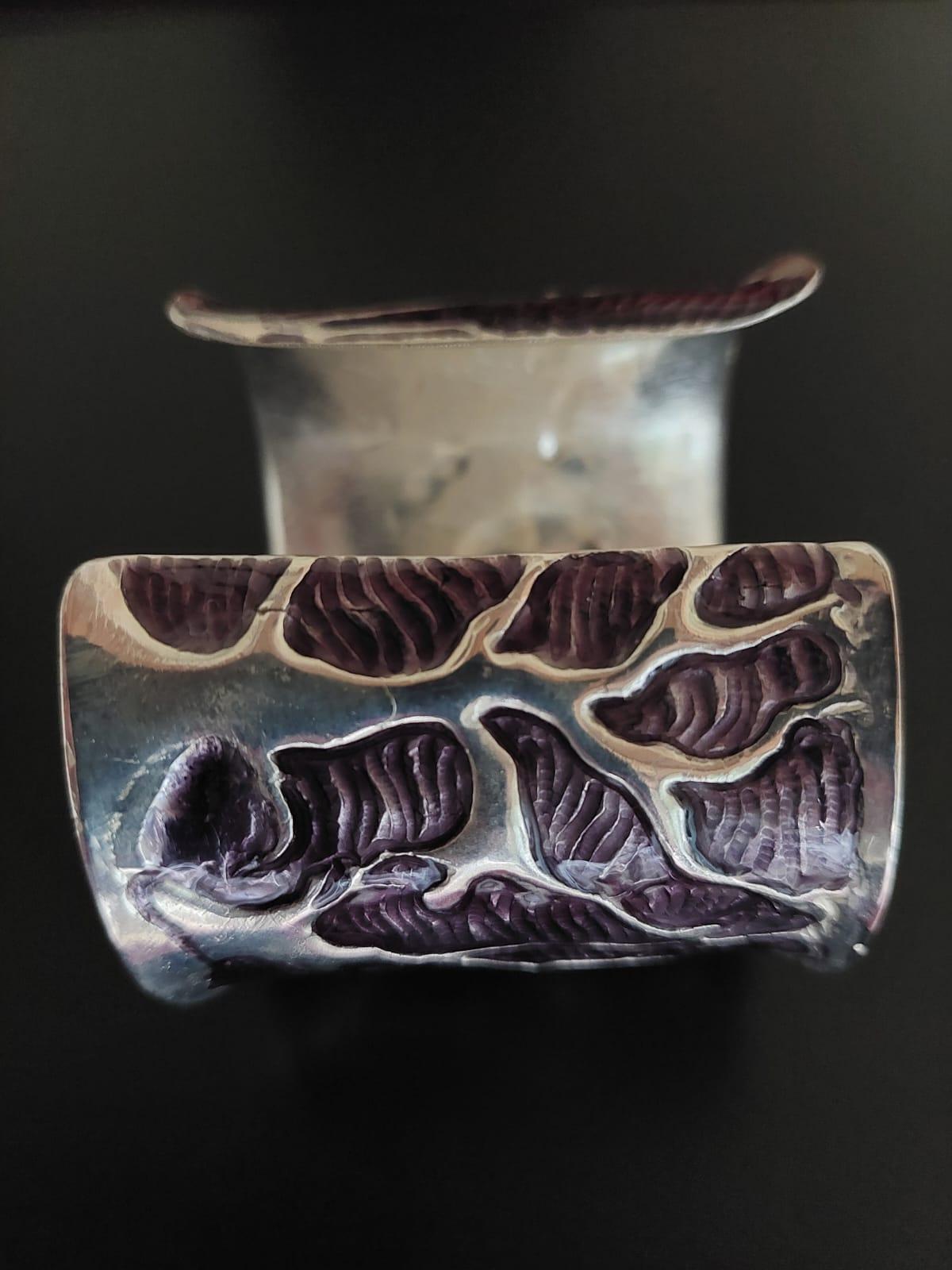 Bracelet, corail noir de Schiava, argent, cadeau de luxe fait à la main, Italie en vente 8