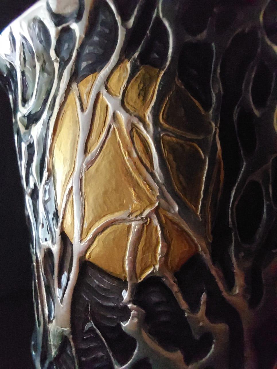 Bracelet, corail noir de Schiava, argent, cadeau de luxe fait à la main, Italie en vente 14