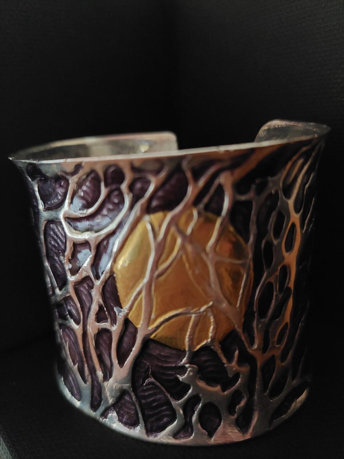 Bracelet, corail noir de Schiava, argent, cadeau de luxe fait à la main, Italie en vente 15