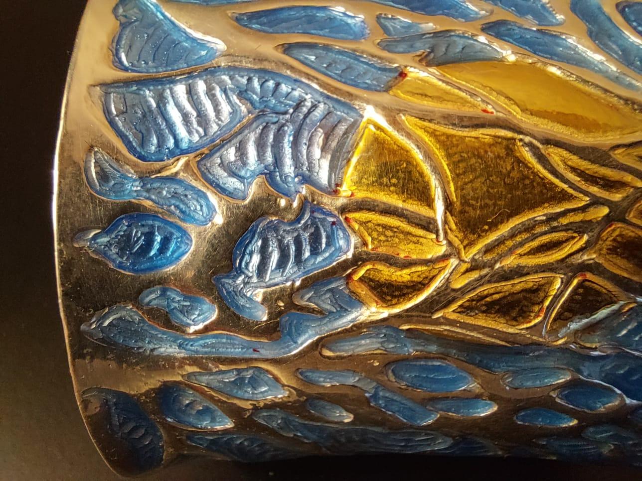 Pulsera, Coral Azul Schiava, Plata de Ley, Regalo Único, Hecho a Mano, Italia en venta 8