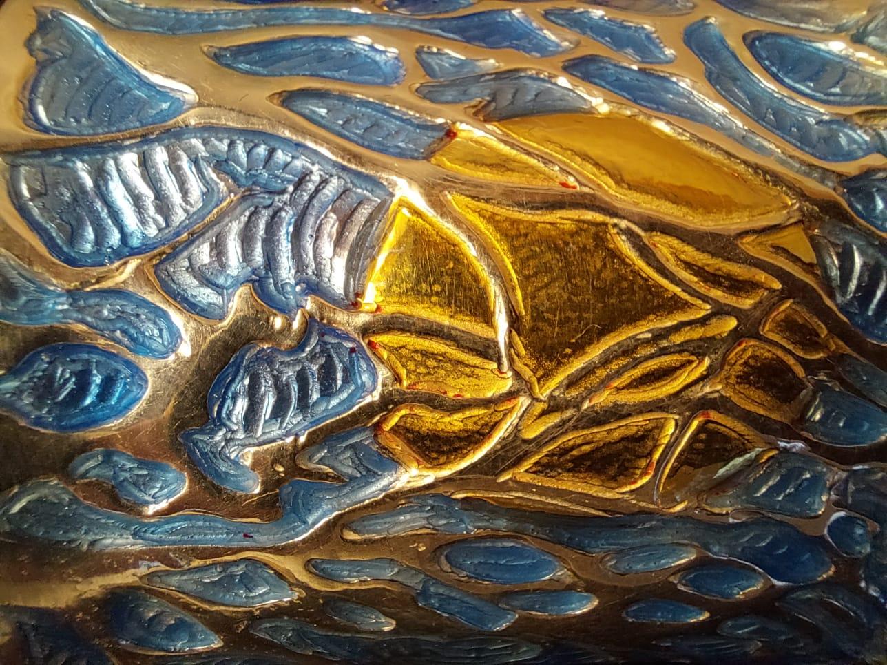 Pulsera, Coral Azul Schiava, Plata de Ley, Regalo Único, Hecho a Mano, Italia en venta 9