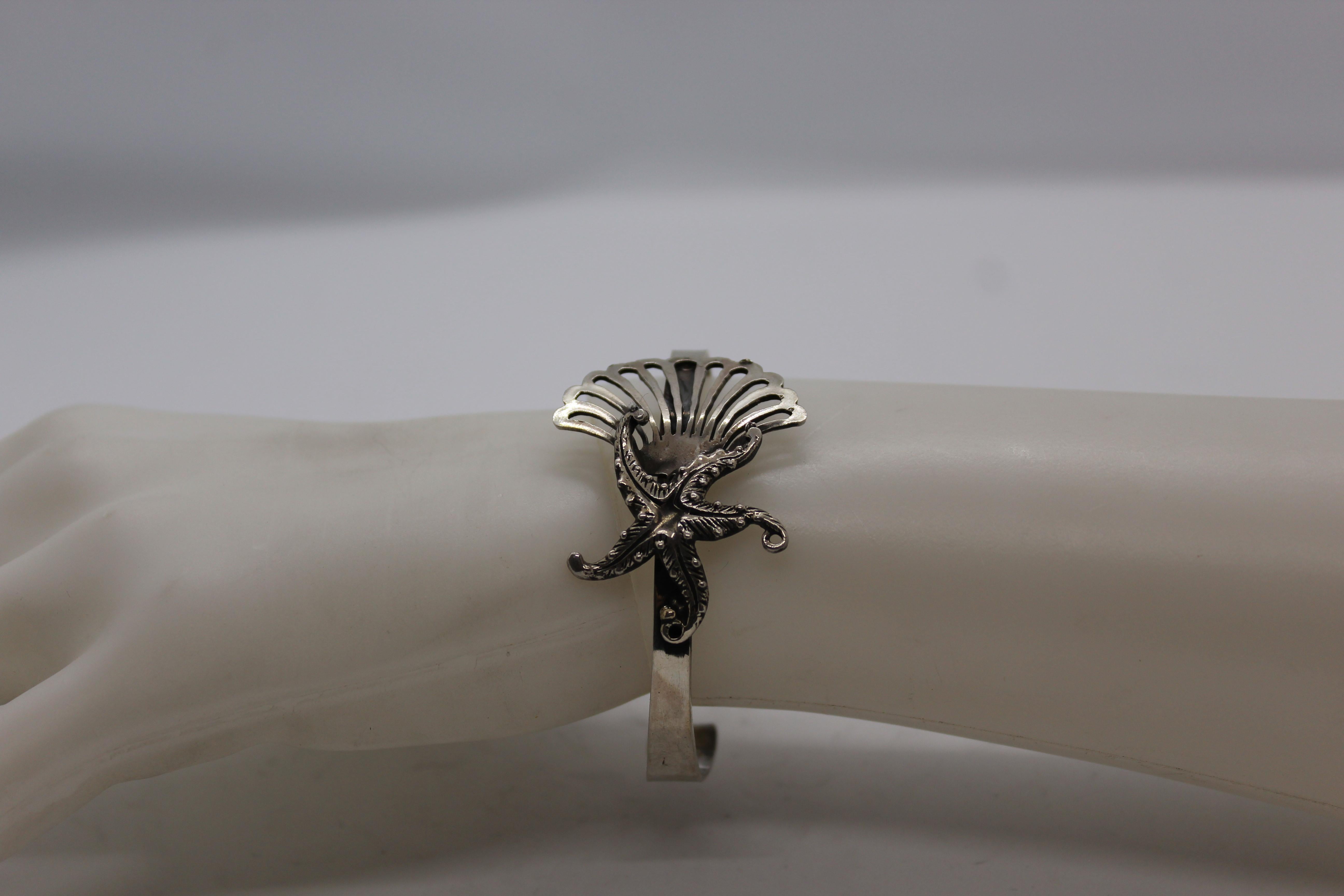 Pulsera, Concha Marina Schiava, Plata de Ley, Regalo Único de Lujo, Hecho a Mano, Italia en venta 1