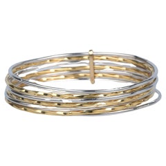 Armband aus weißem und braunem Gold mit 18 Karat.