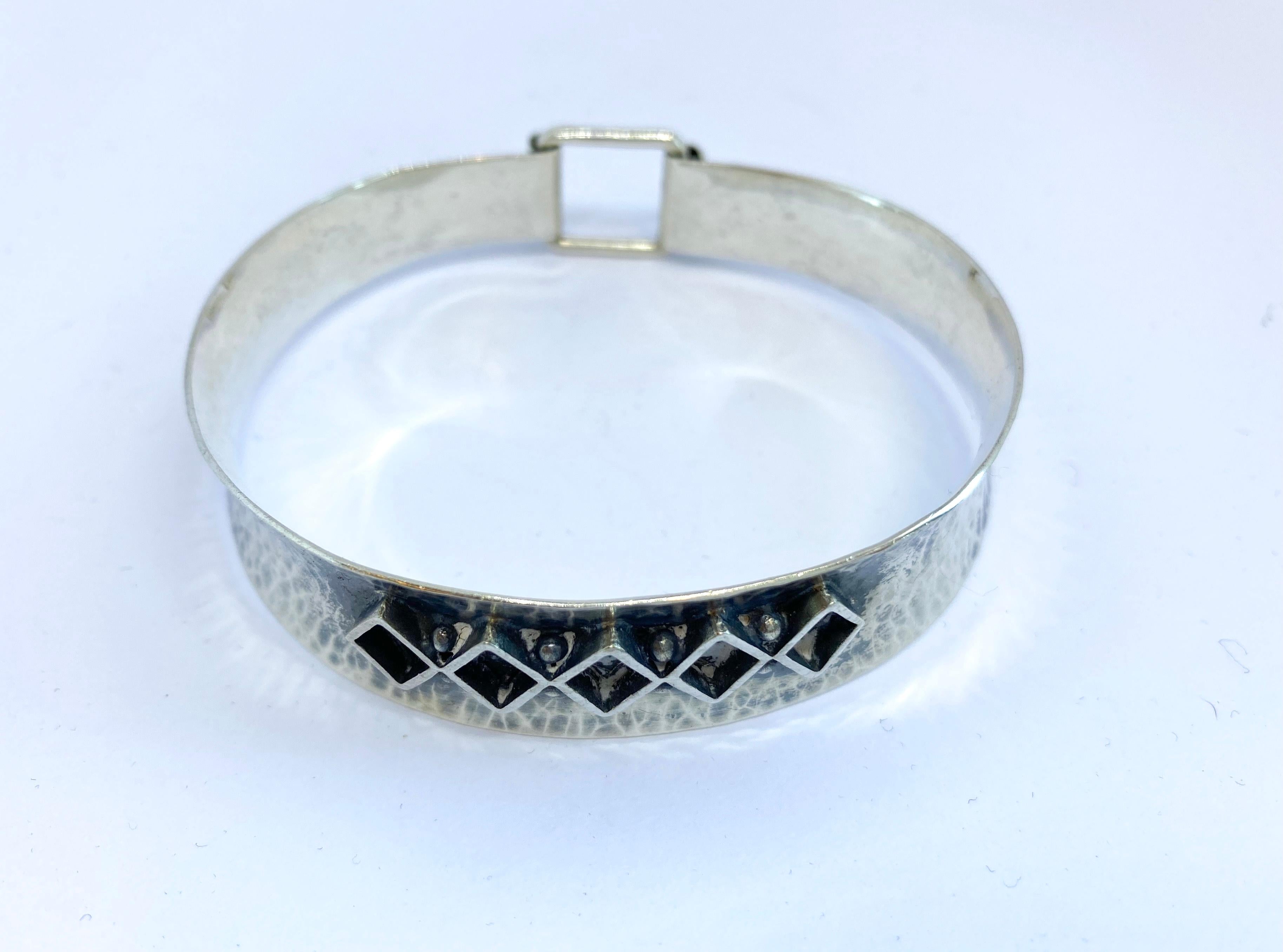 Bracelet Silver Made in Finland V. Hamara For Sale 1