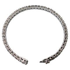 Bracelet Tennis Diamond 7.35 Ct Brilliant Cut White Gold 18 Karat