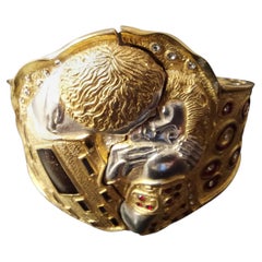 Pulsera, El Beso, Regalo elegante y atemporal, Plata de ley, Hecho a mano, Italia