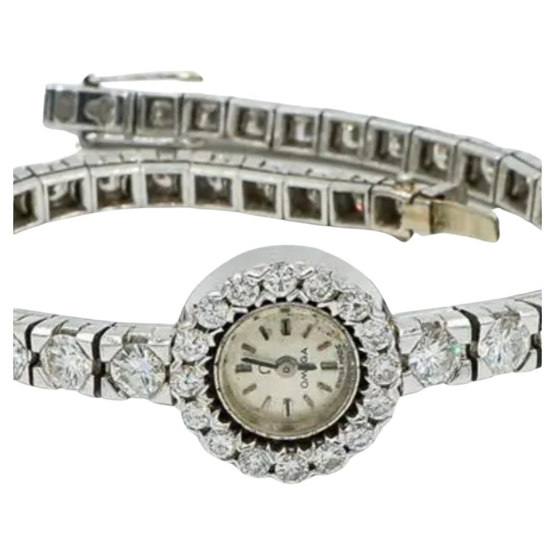 Bracelet Watch Jaeger-LeCoultre Brilliant Cut Diamond 5 Ctw White Gold 18 Karat For Sale 5